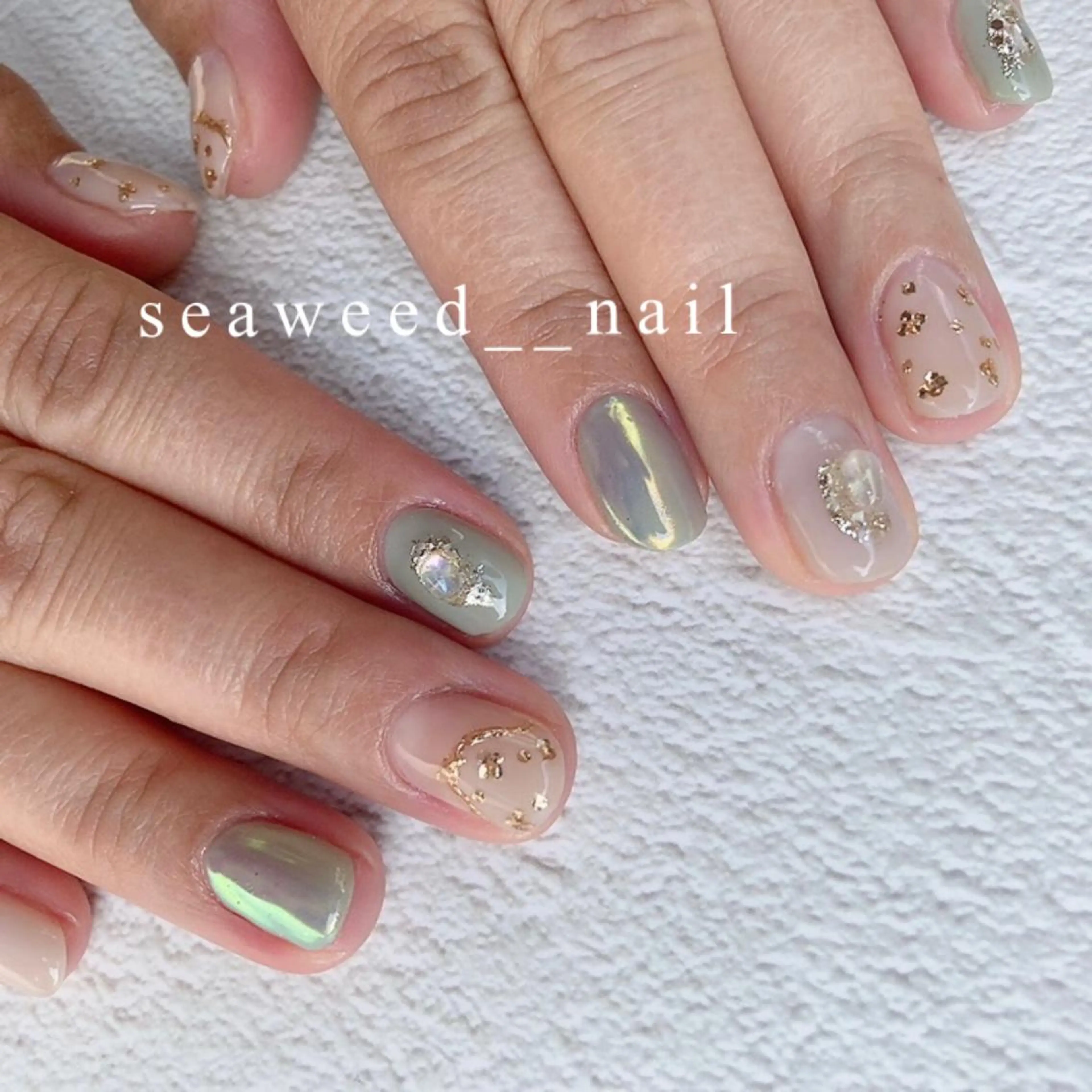 ネイル ハンドネイル seaweed nailのネイルデザイン