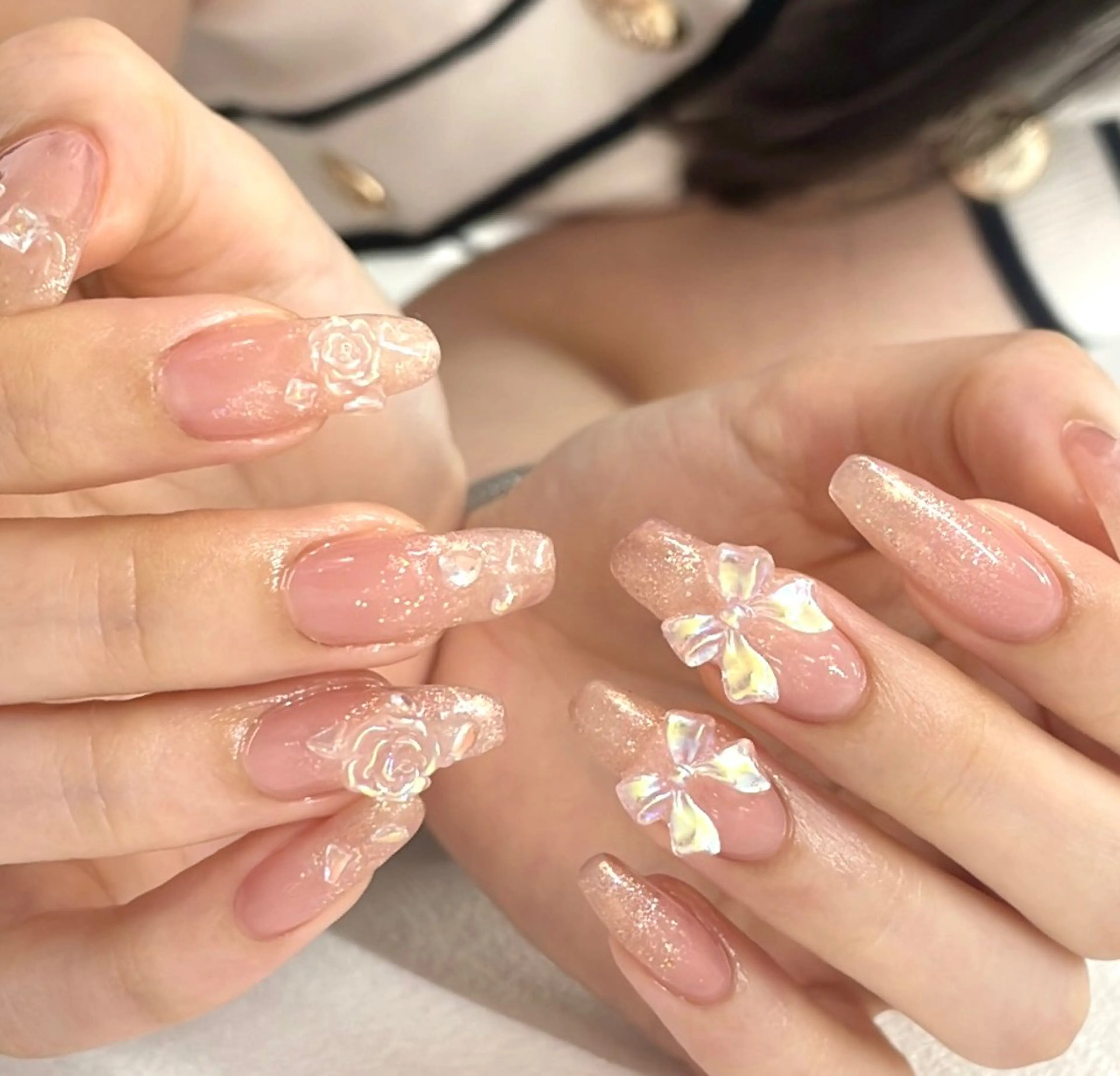 ネイル ラメ(グリッター) スカルプネイル Ca rinaのネイルデザイン