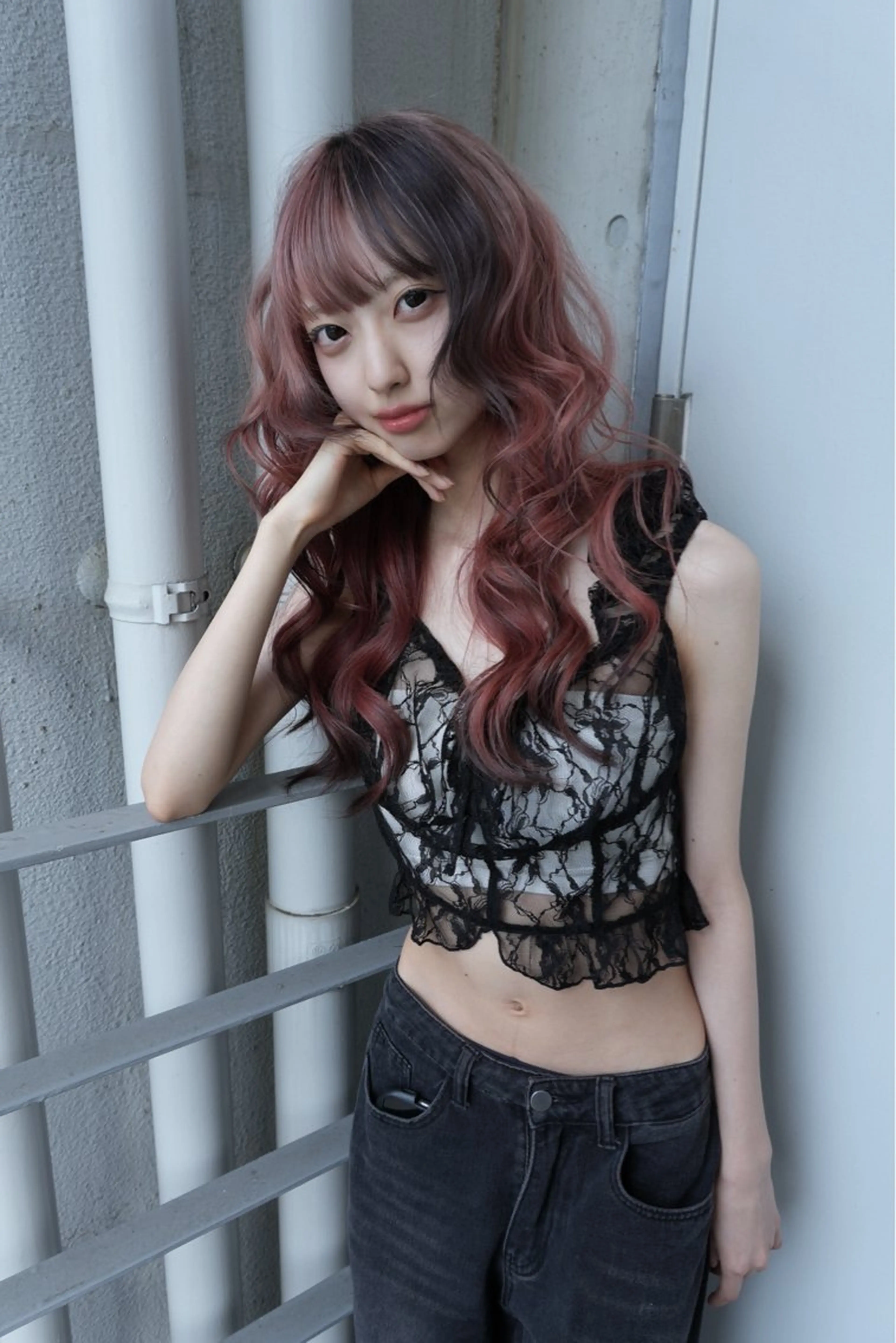 ロング ヘアカラー トリートメント 【⠀pia  】 レイカのヘアスタイル