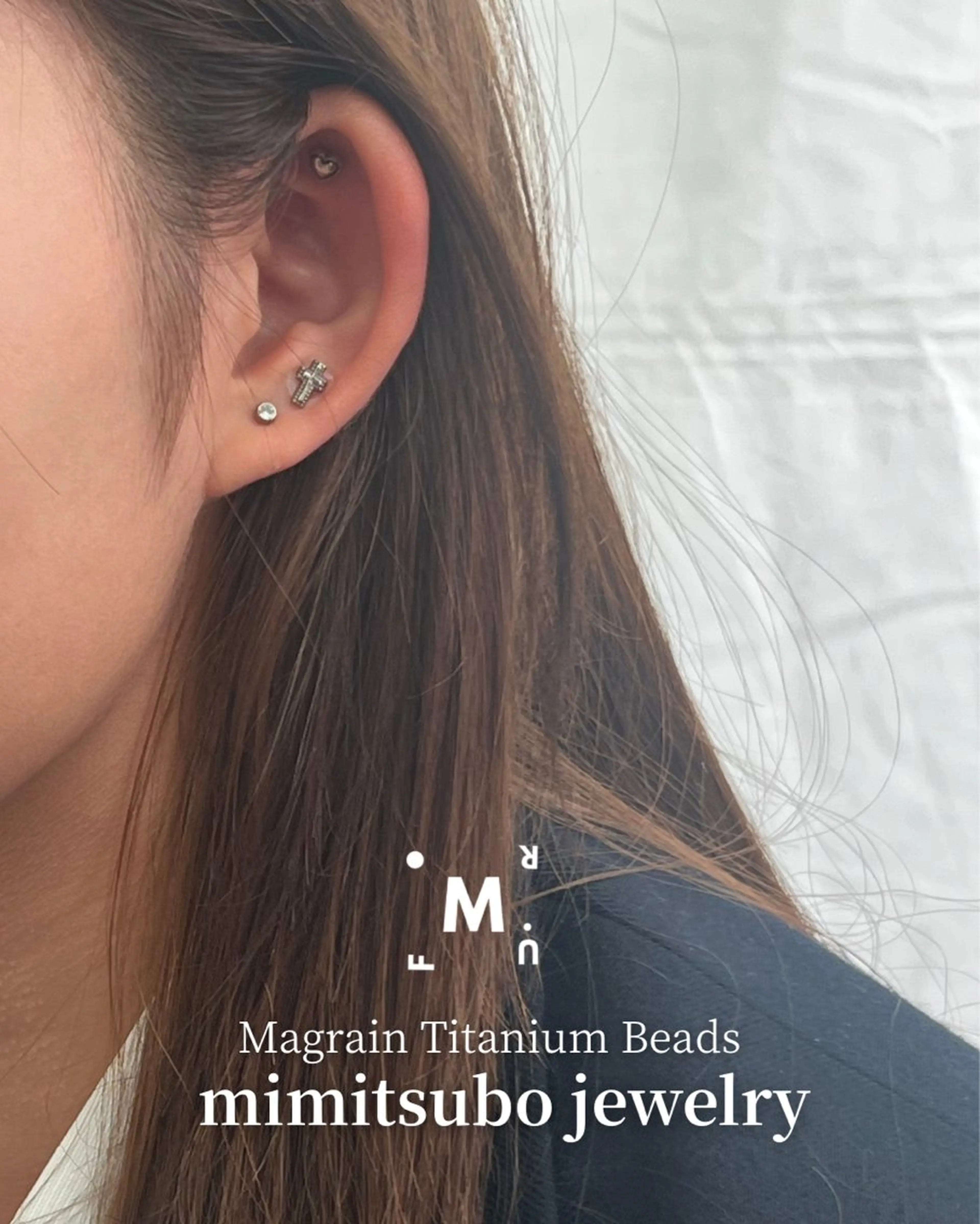 🎓ミニモ学割プラン🎓 耳ツボジュエリー8粒の写真