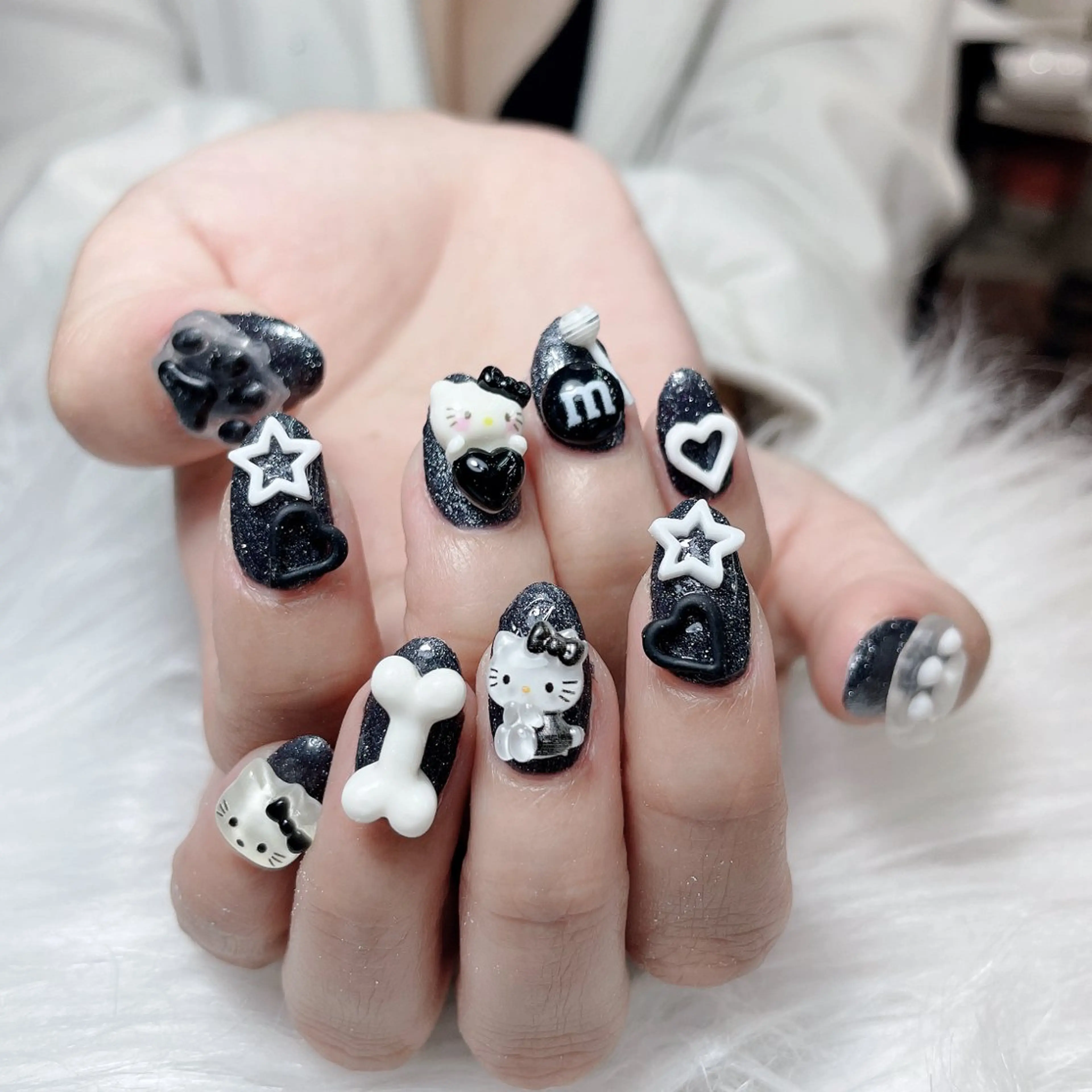 ネイル オーロラネイル 成人式 フレンチネイル ハート 韓国ネイル Melody Nail所属・Melody  3D/スカルプ専門店のネイルデザイン