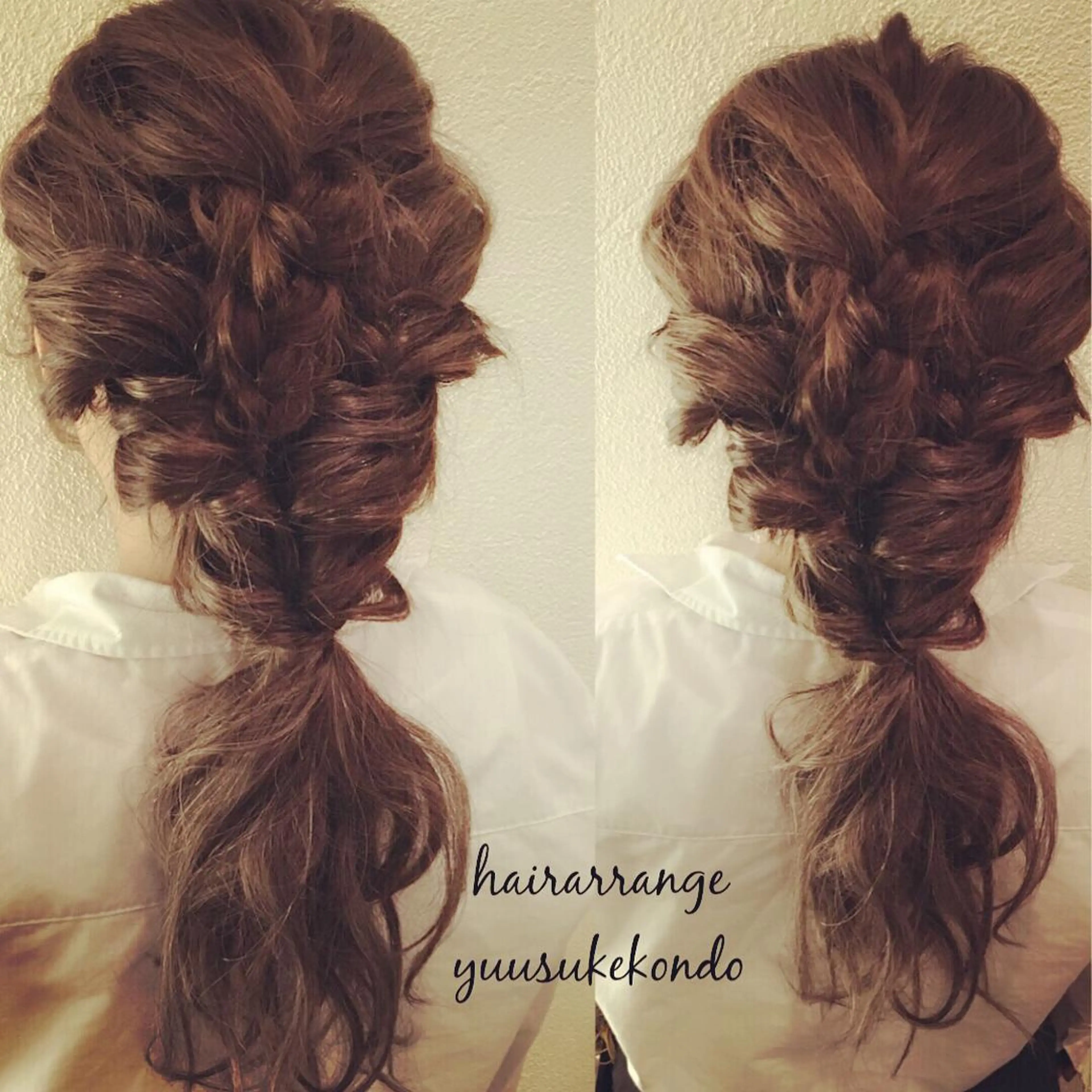 ミディアム セミロング ヘアアレンジ _WHITE高槻所属・_WHITE高槻店 yusukeのヘアスタイル