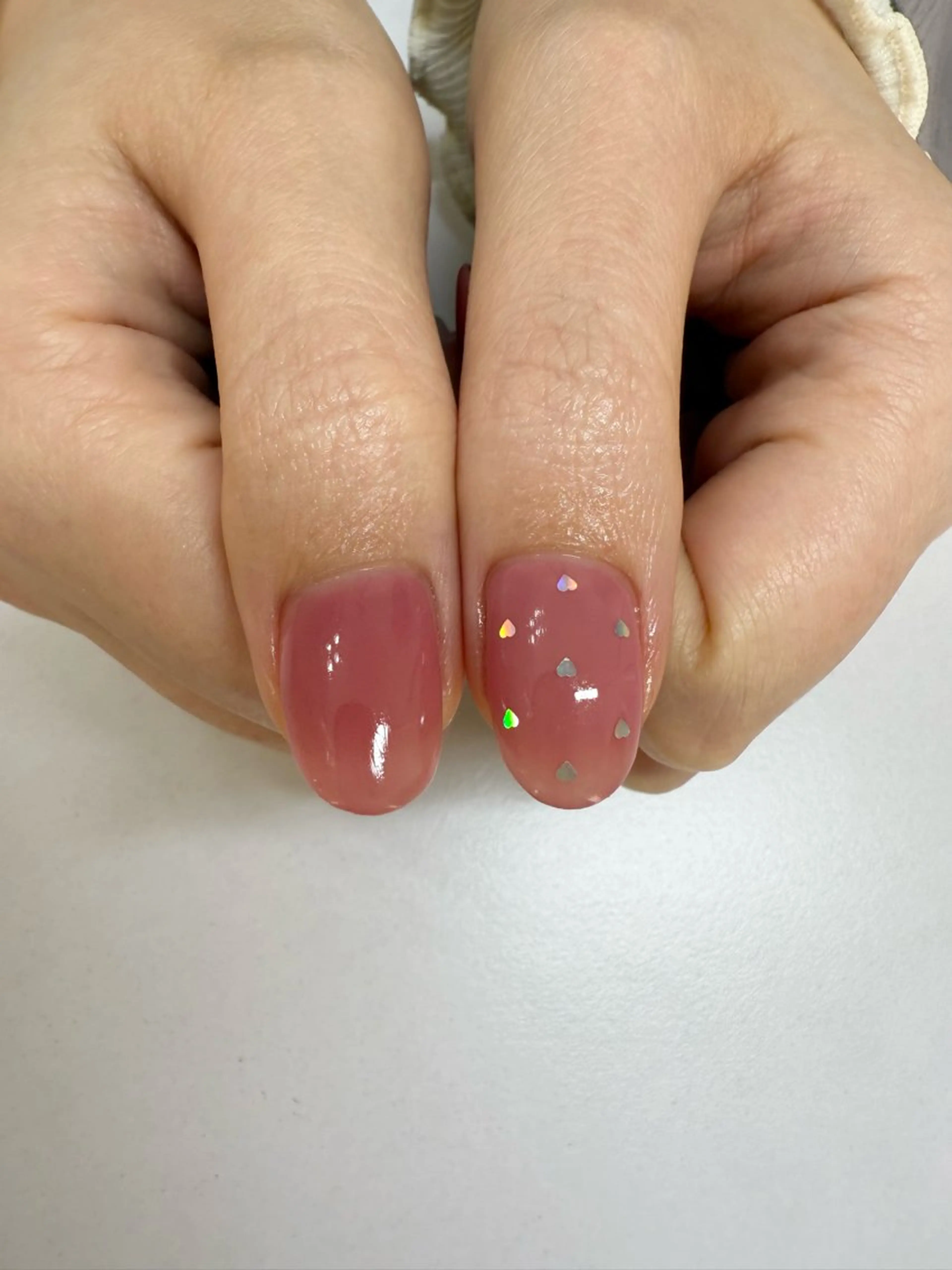 ネイル ドット ゴールド ハート 赤色 シルバー nailroom lilasのネイルデザイン