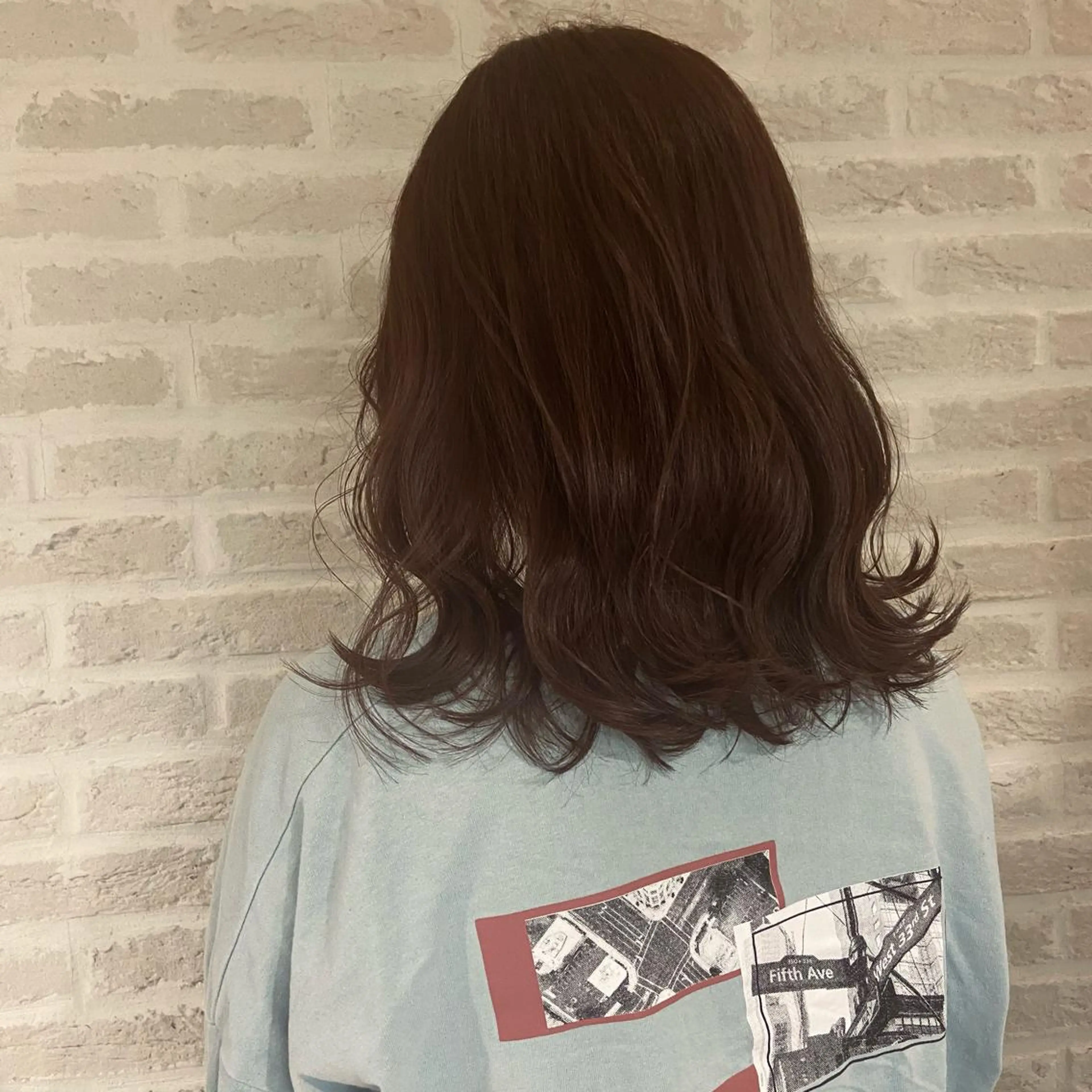 セミロング カラー ヘアアレンジ ベージュカラー ピンクカラー ピンクベージュ 北岡慶子☺︎／ リピーター様多数👏のヘアスタイル