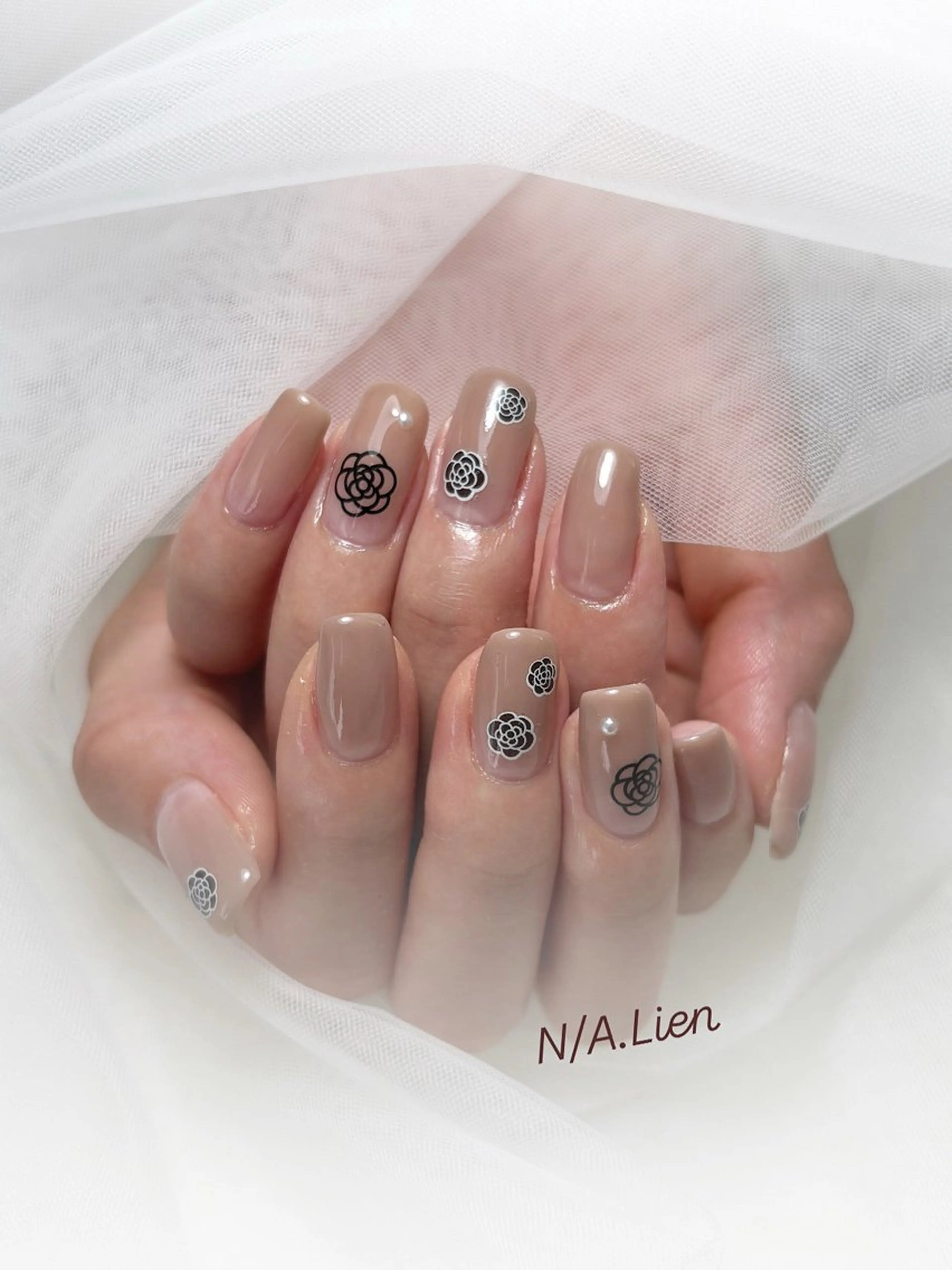 ネイル グラデーション シンプルネイル ハンドネイル N/A.Lien所属・N/A.Lien 前橋のネイルデザイン