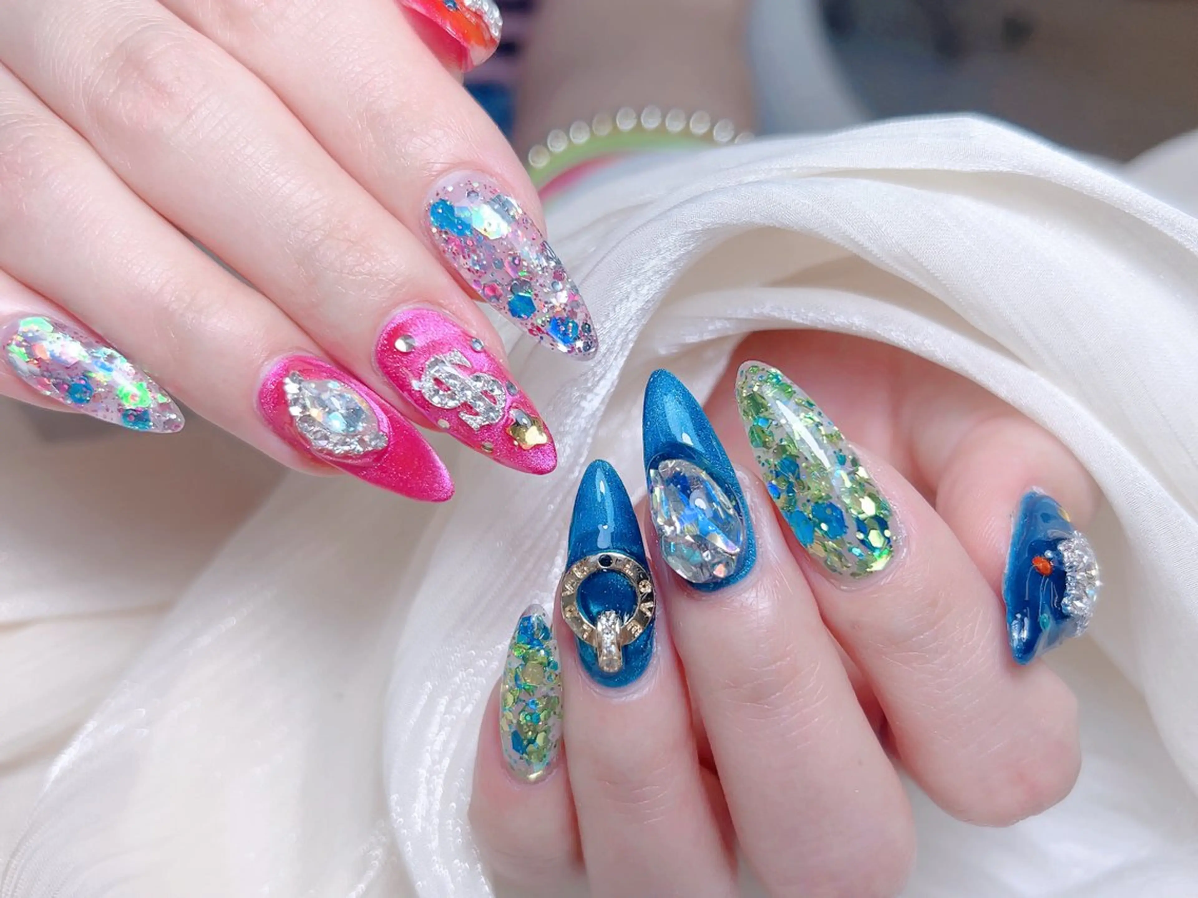 ネイル ハンドネイル M🌷nail 長さだし専門店のネイルデザイン