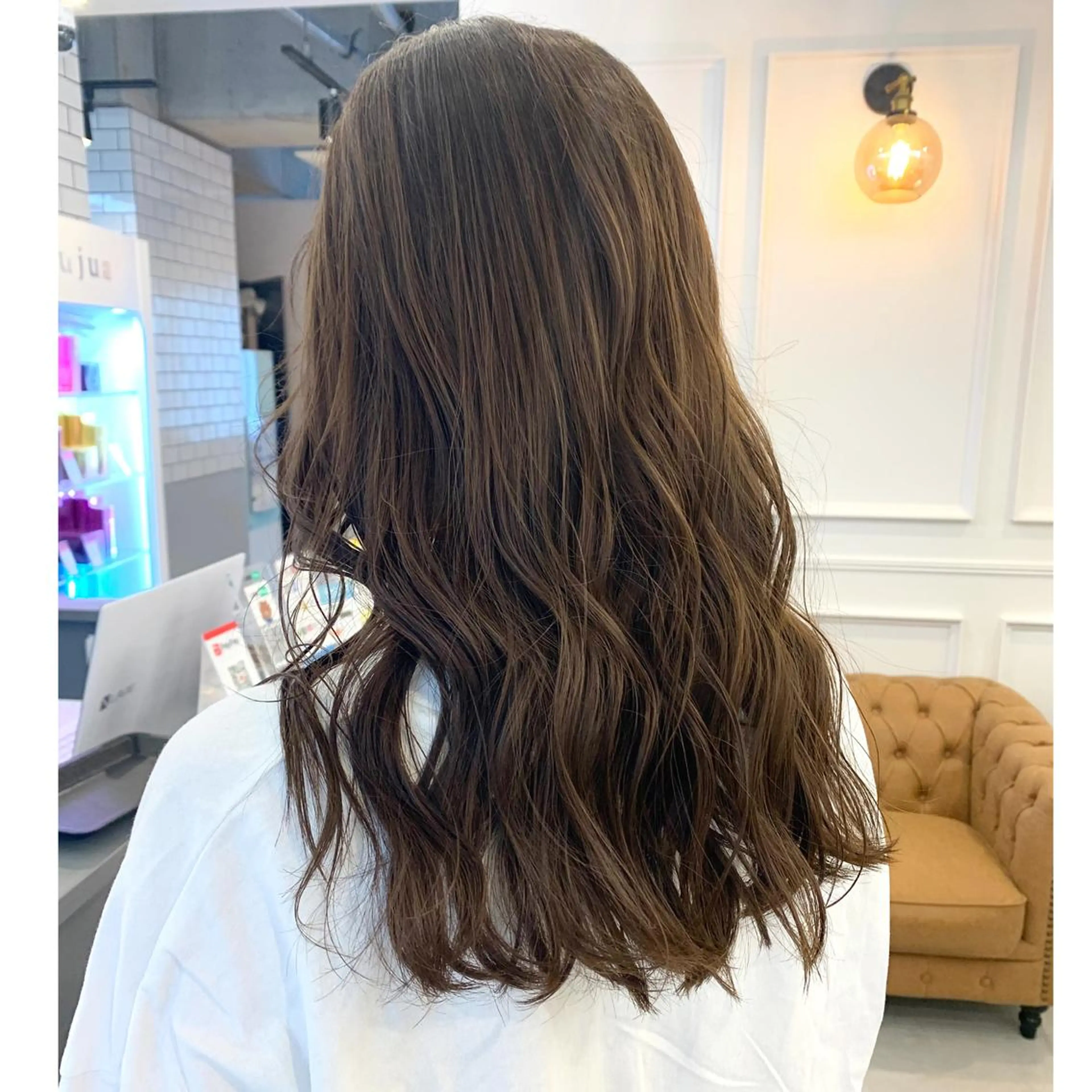 セミロング カラー TriumpH天王寺店【ミルボンAujua認定サロン】所属・SAKI🐈⬛【 HAPPY届けます】のヘアスタイル