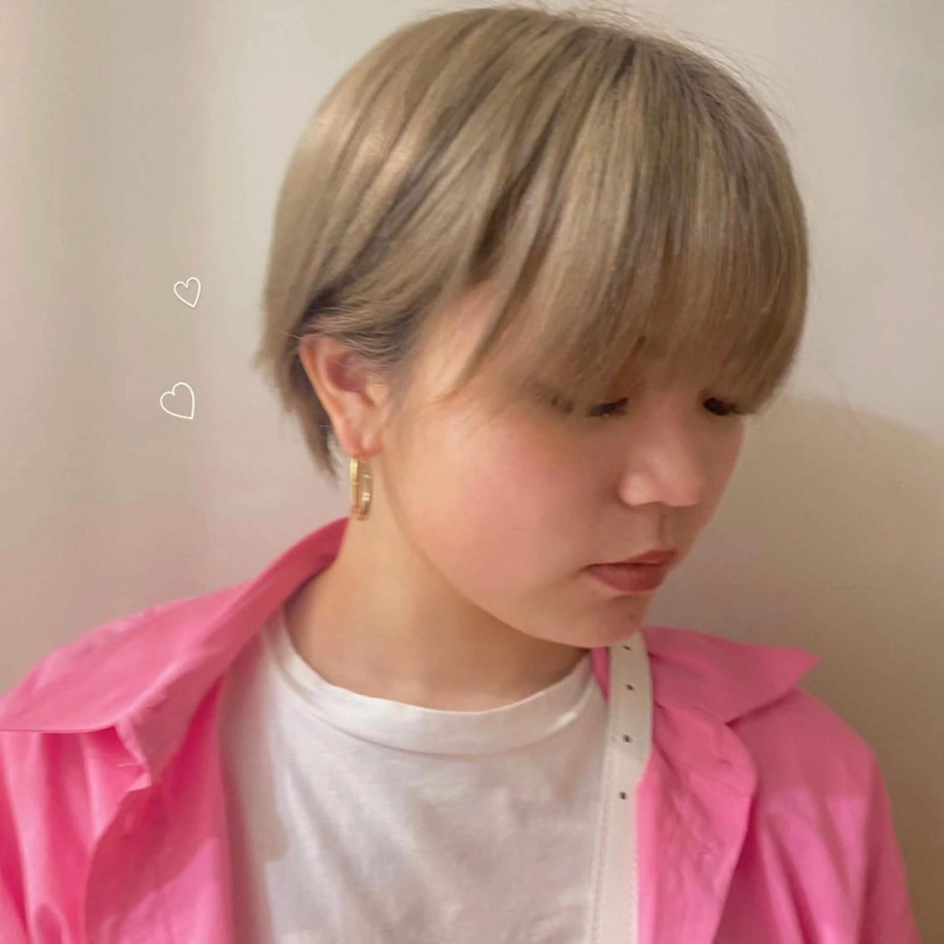 ショート ena/ブリーチなし 暖色・ベージュ🎀のヘアスタイル