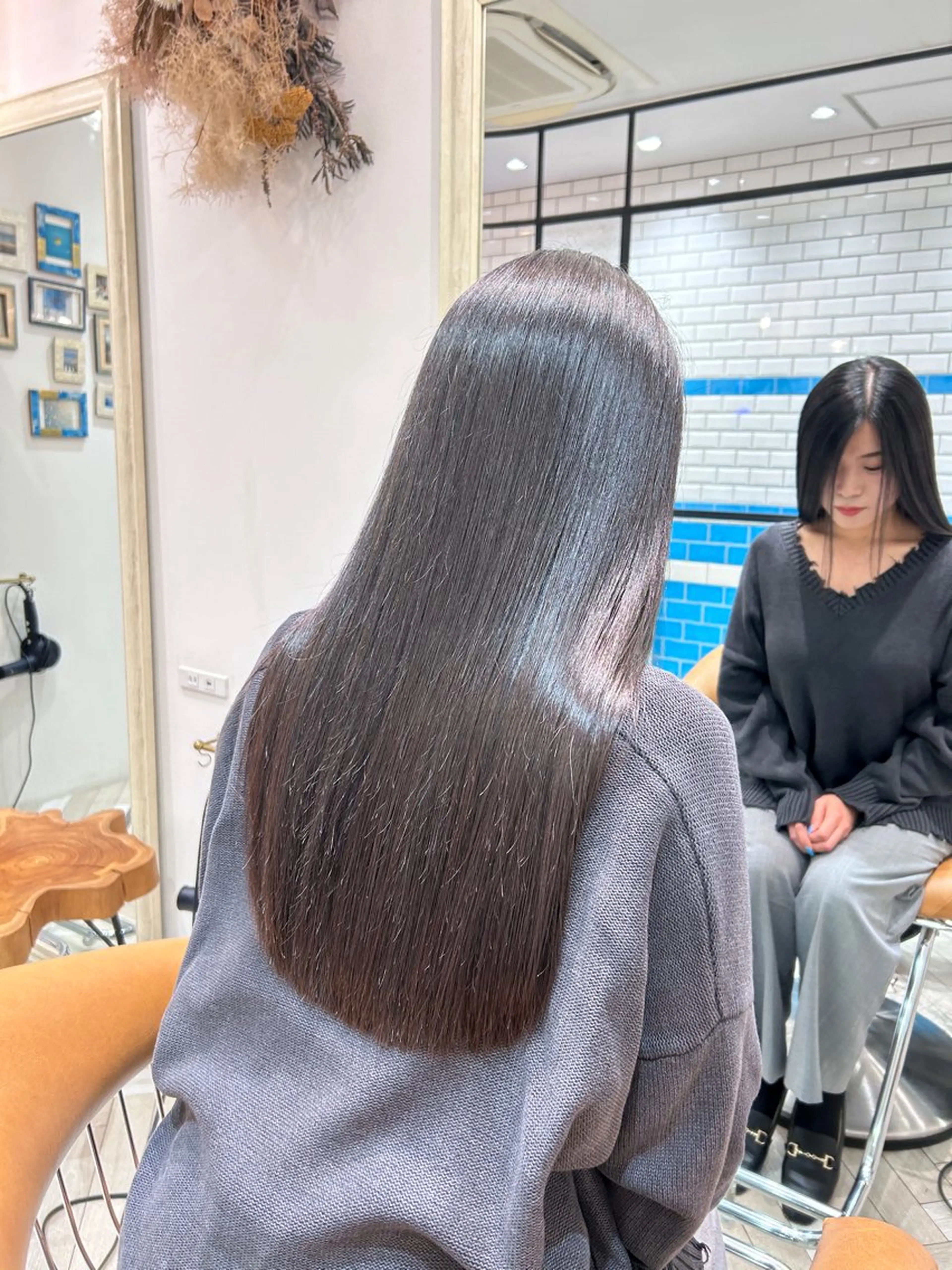 ロング ボブ/レイヤーボブ/ 髪質改善/梶川 夏季のヘアスタイル