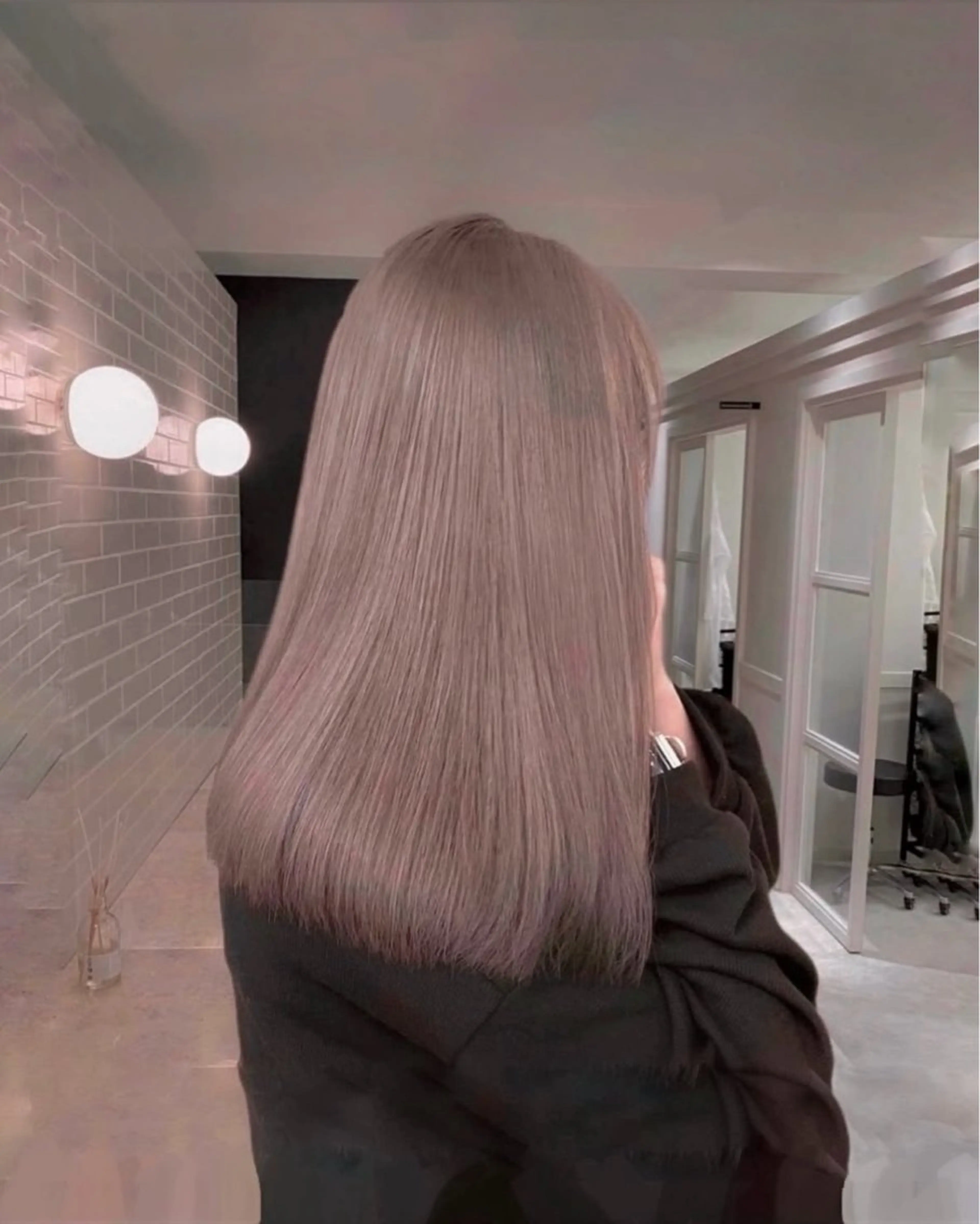 カラー ヘアカラー ヘアセット 柔らかbeige モトキのヘアスタイル