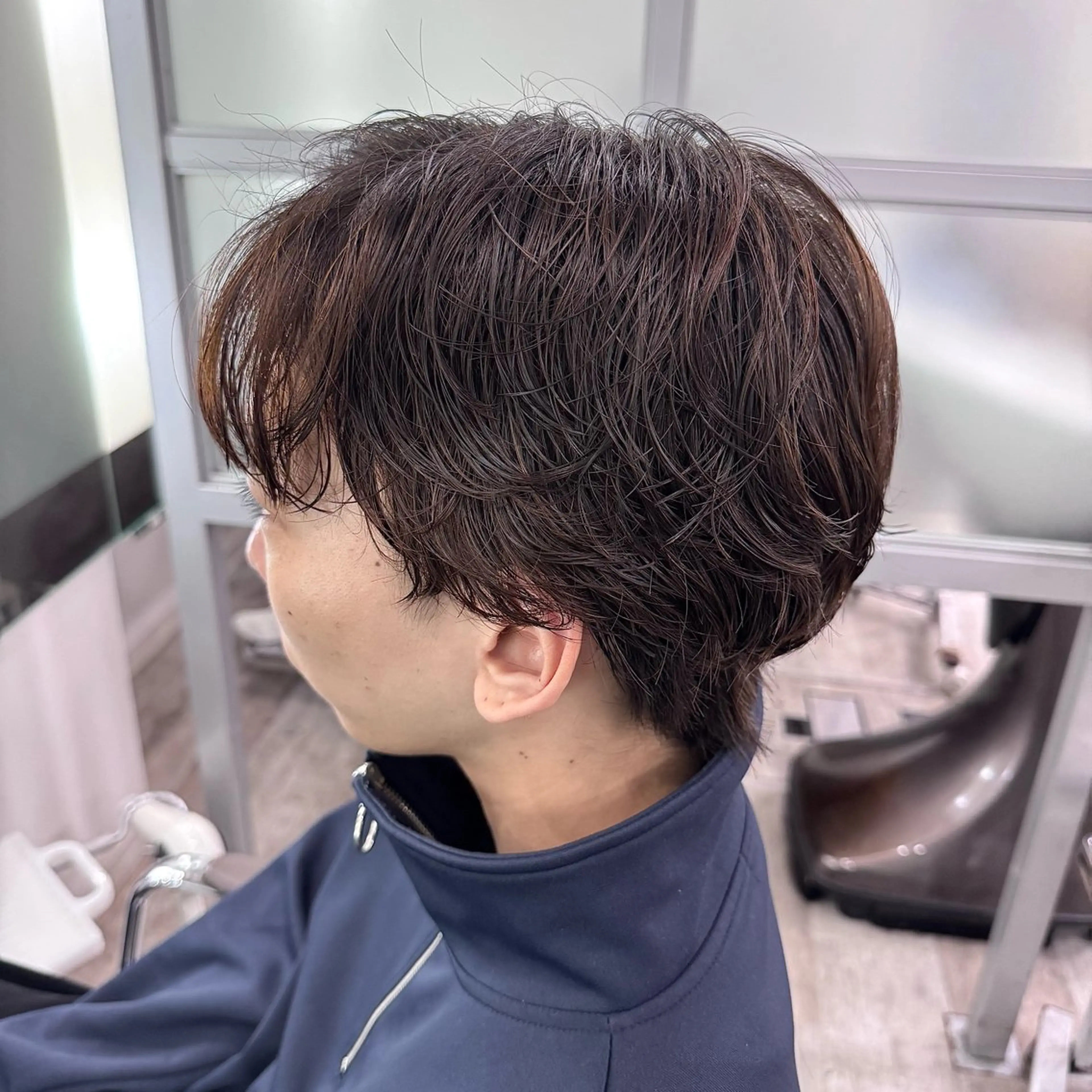 🌟トレンド最前線🌟センターパート✖カルマパーマ🧞️（シェルパ付）✖ヘッドスパ💆🏻‍♂️の写真