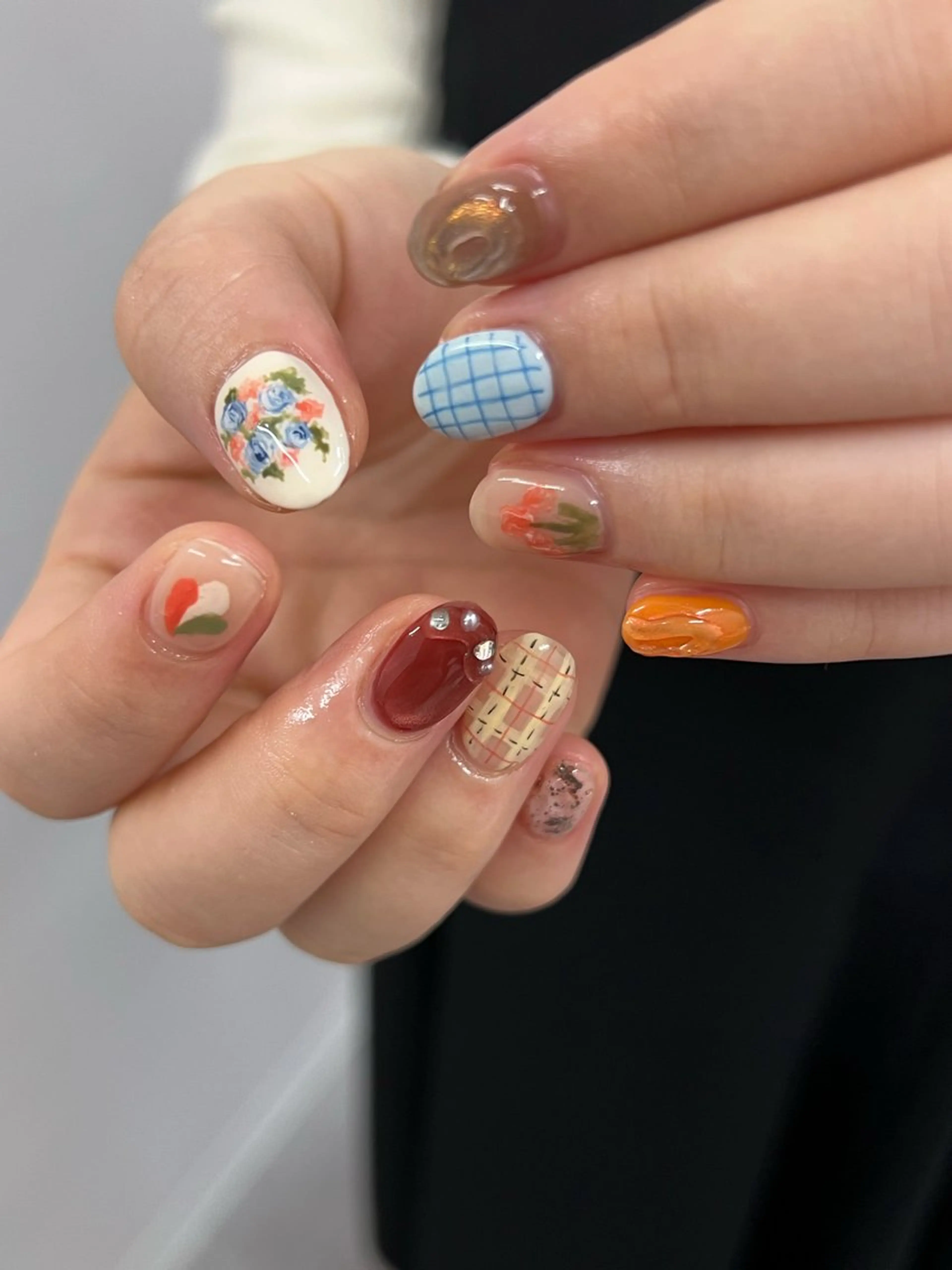 ネイル ジェルネイル マグネットネイル ニュアンスネイル パラジェル シンプルネイル ハンドネイル ハンドケア Bana_ Nailのネイルデザイン