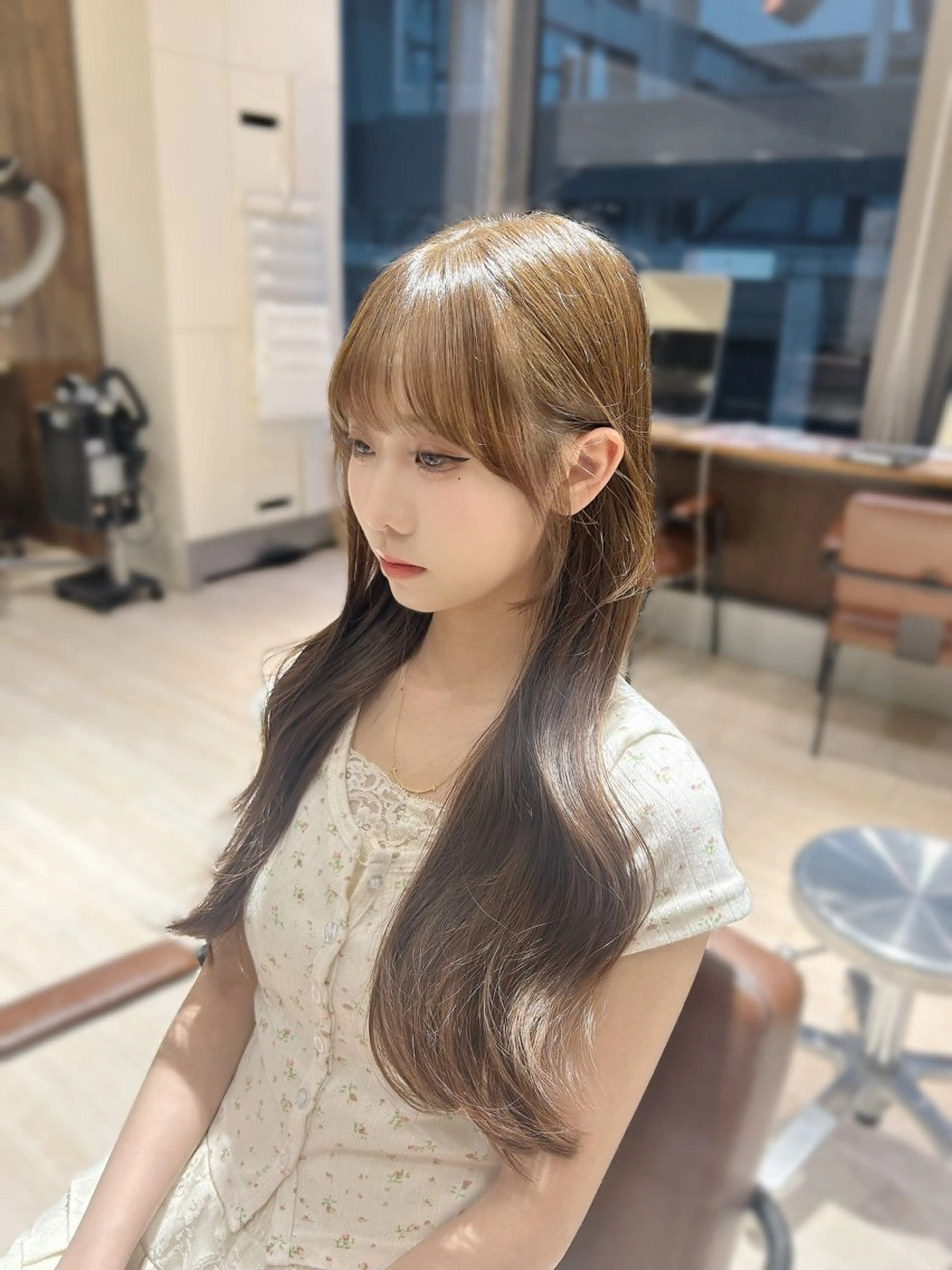 ロング カット ヘアカラー トリートメント 大竹 美侑のヘアスタイル