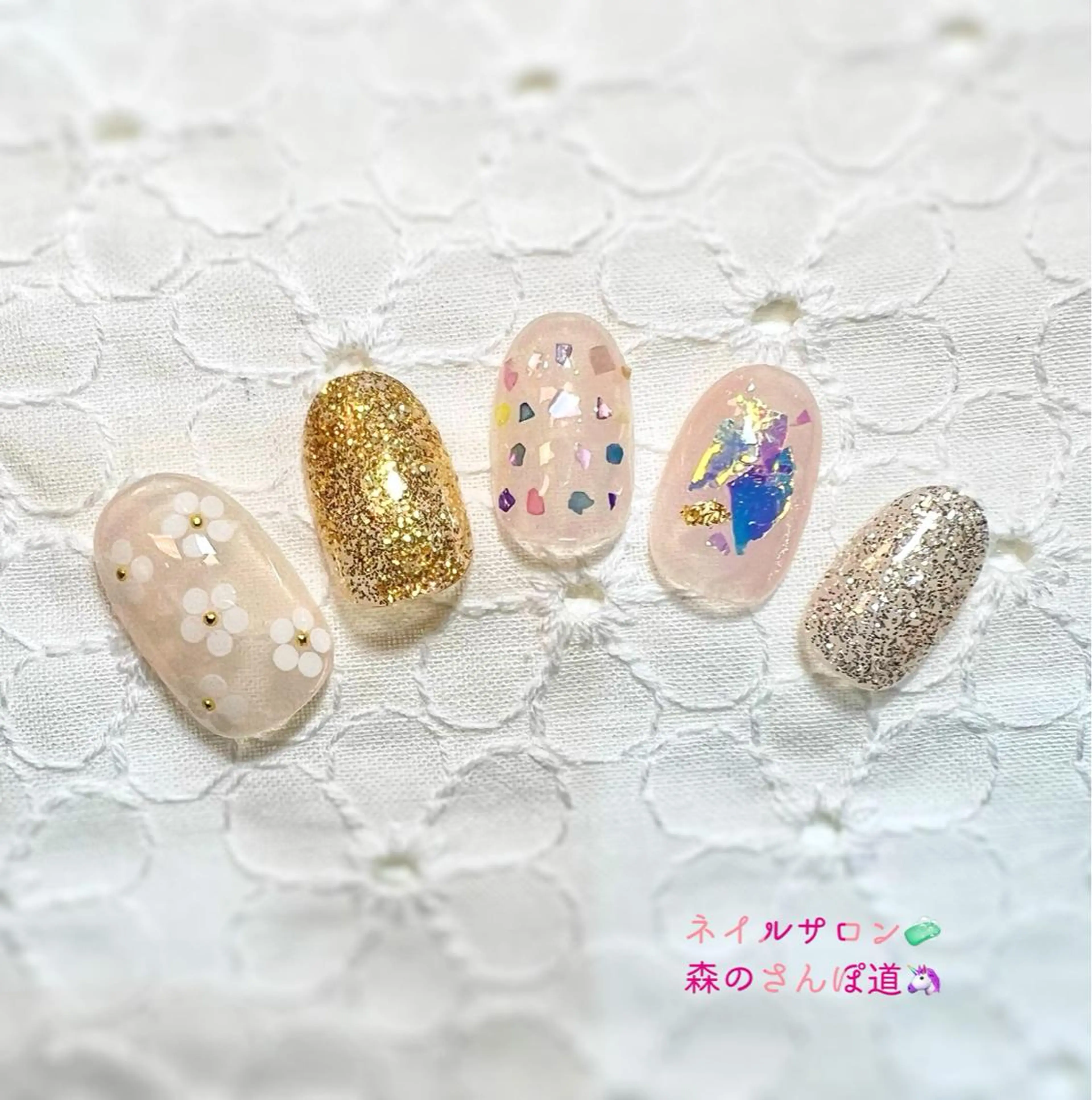 ネイル 森のさんぽ道所属・ショートネイル 森のさんぽ道のネイルデザイン