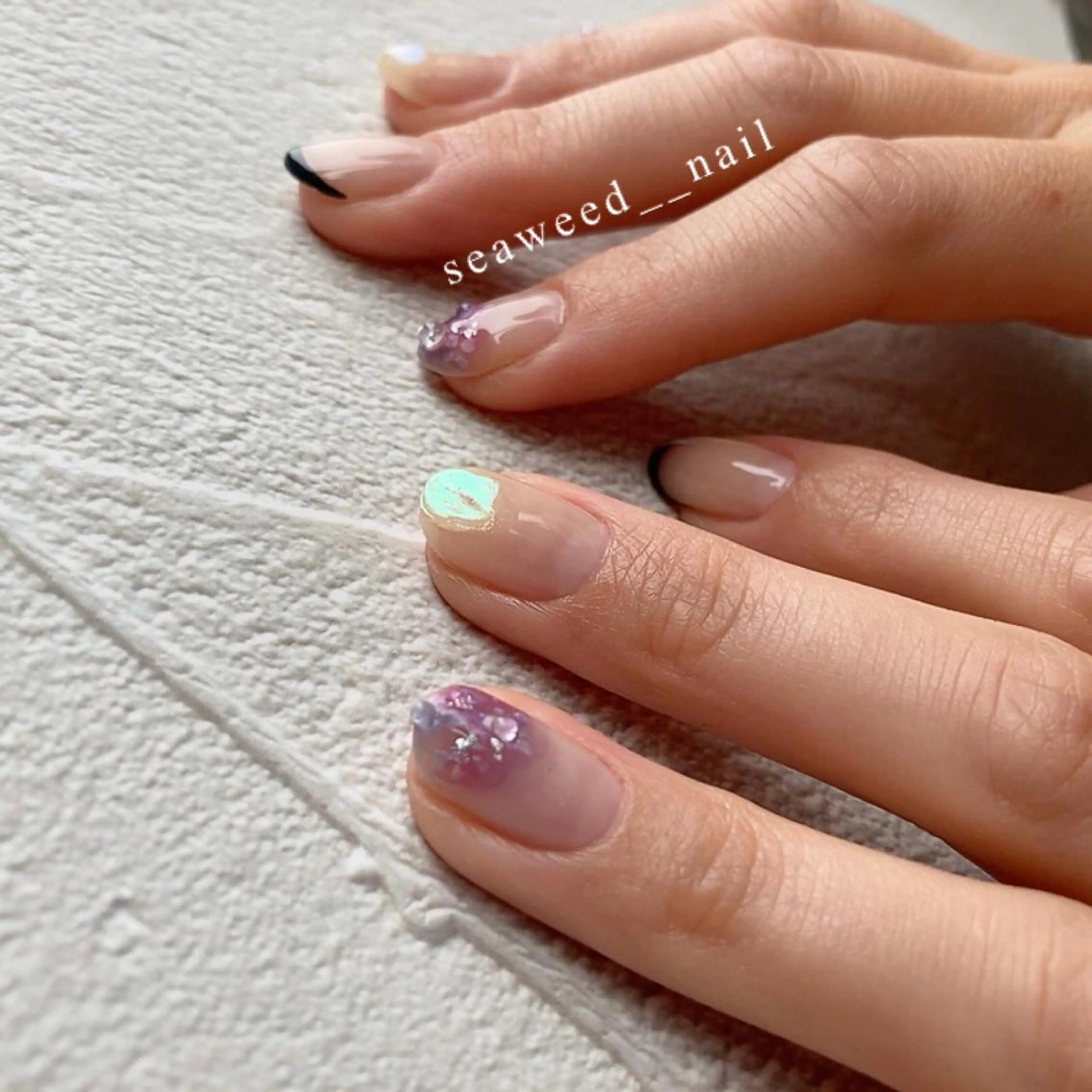 ネイル ハンドネイル seaweed nailのネイルデザイン