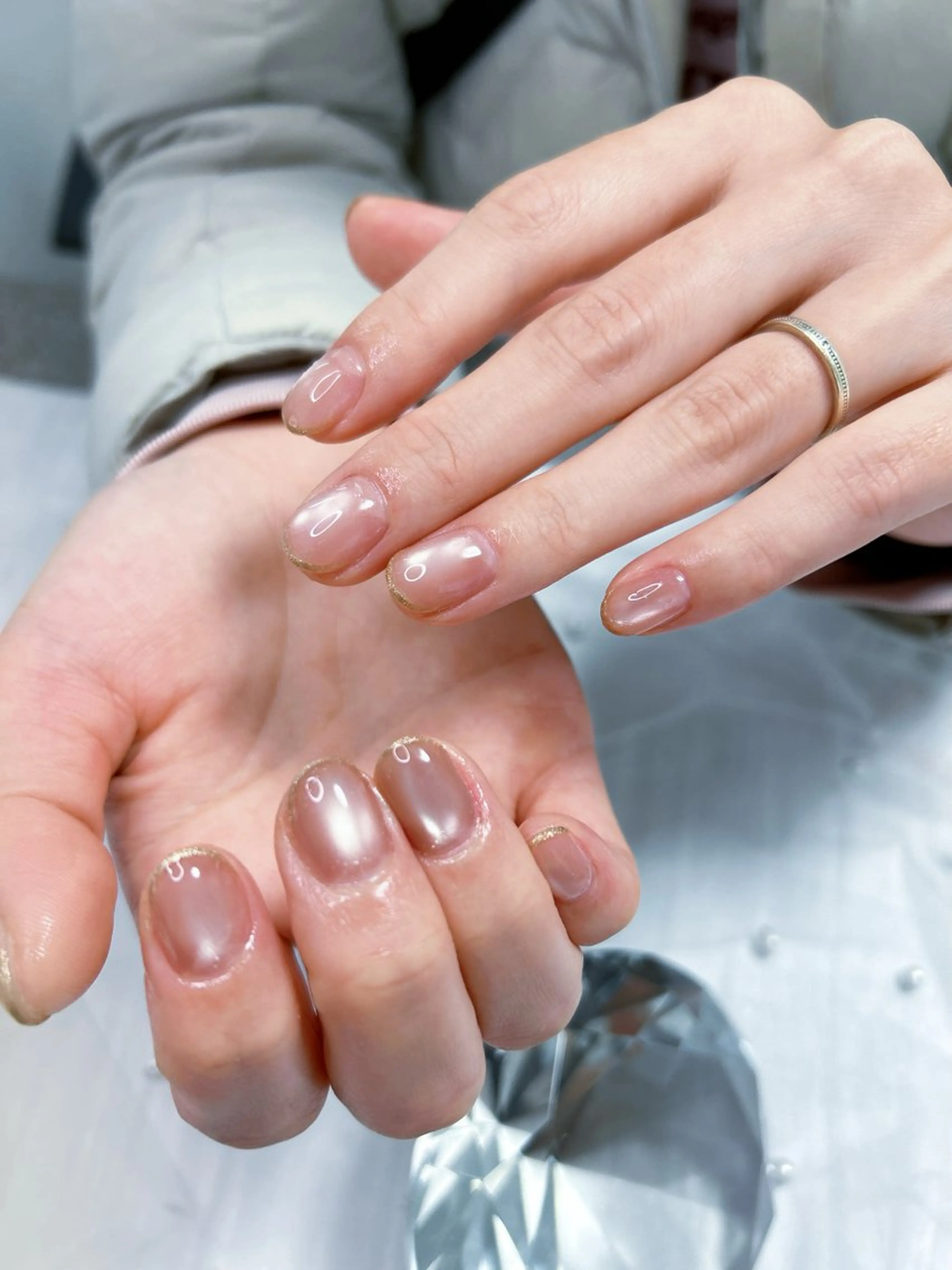 ネイル ガーリー レース リボン シンプルネイル ハンドネイル Cute Tips nailのネイルデザイン