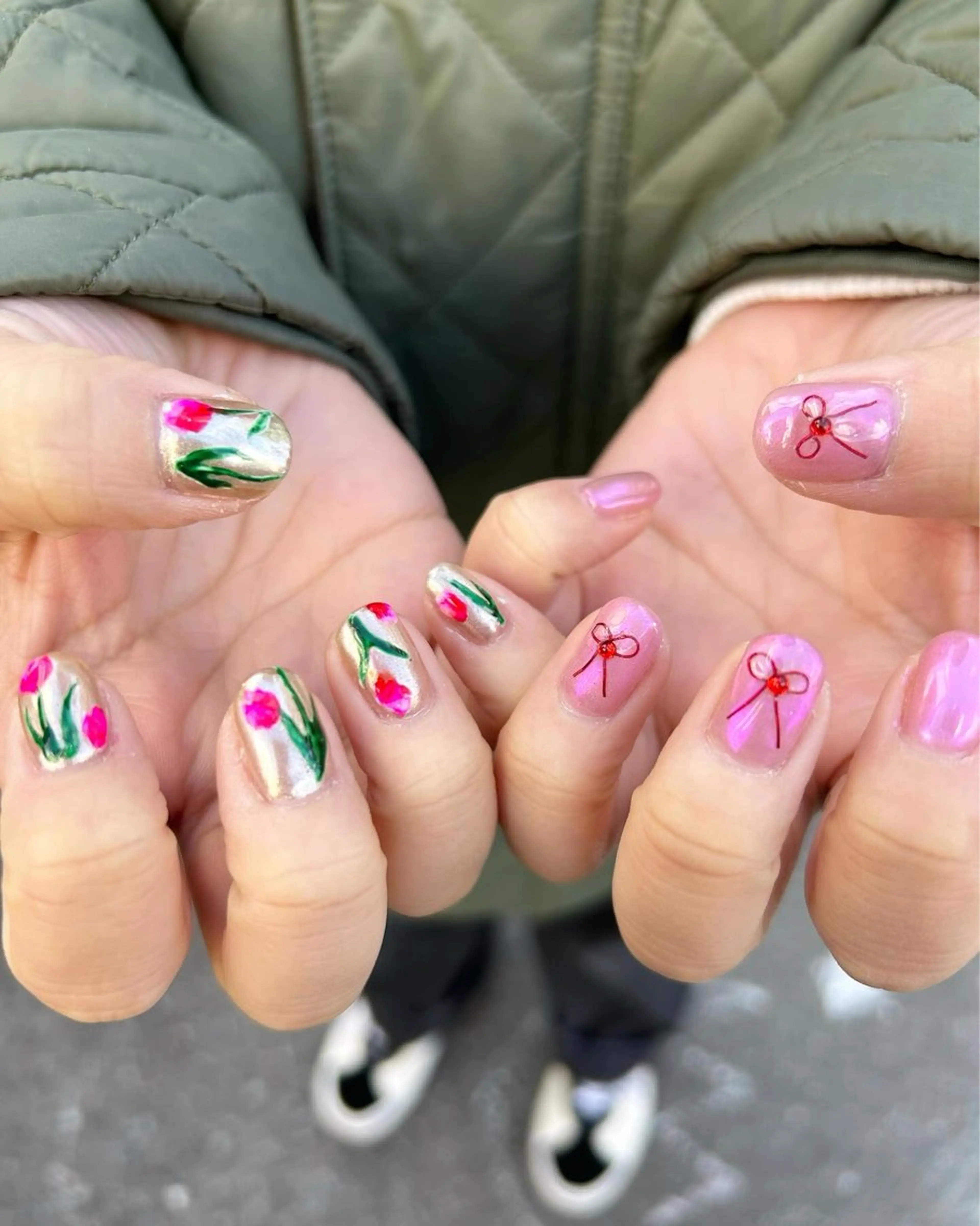 ネイル ハンドネイル Mani cafe nailのネイルデザイン