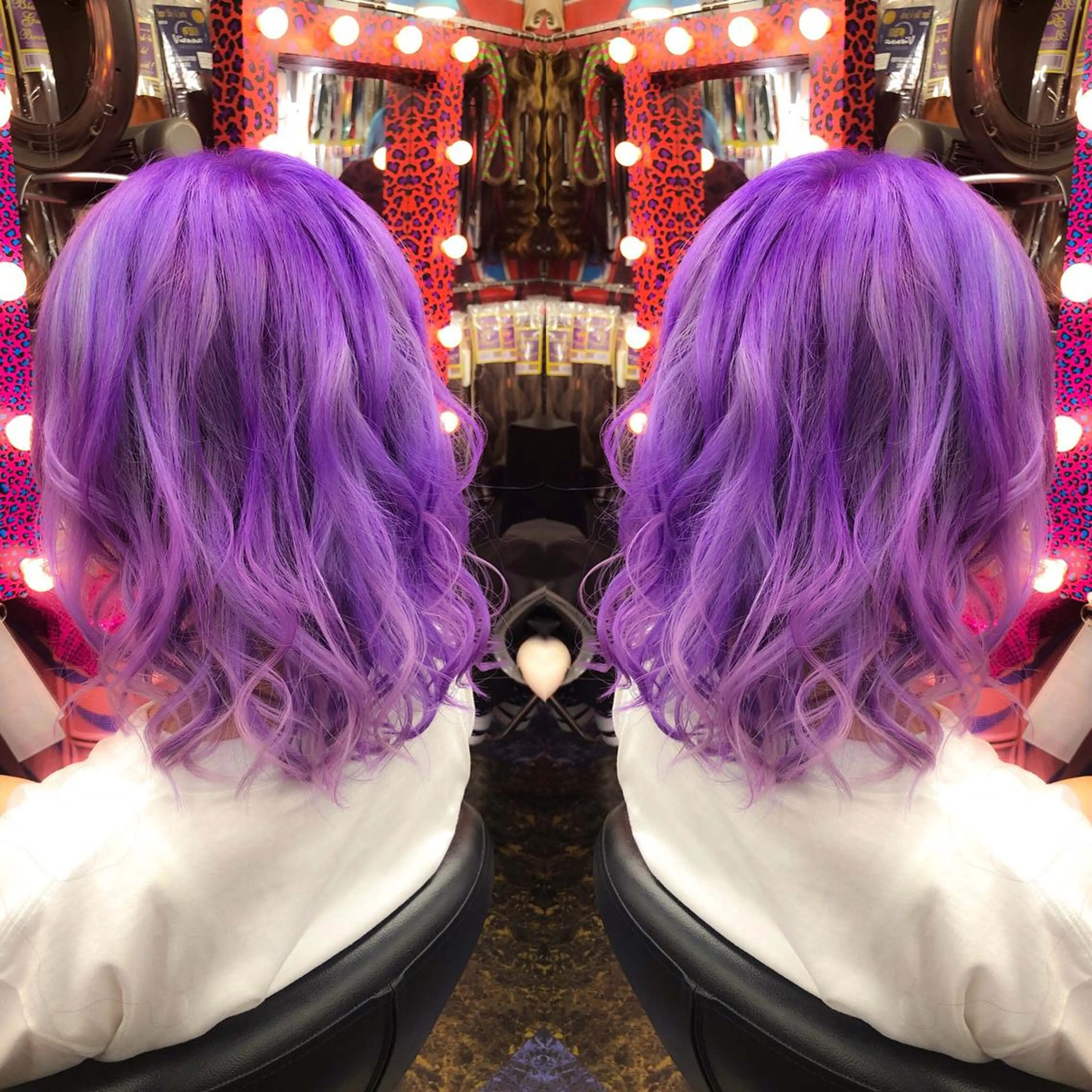 ミディアム カラー ヘアアレンジ ブリーチ トリートメント ヘアカラー 今泉 周のヘアスタイル