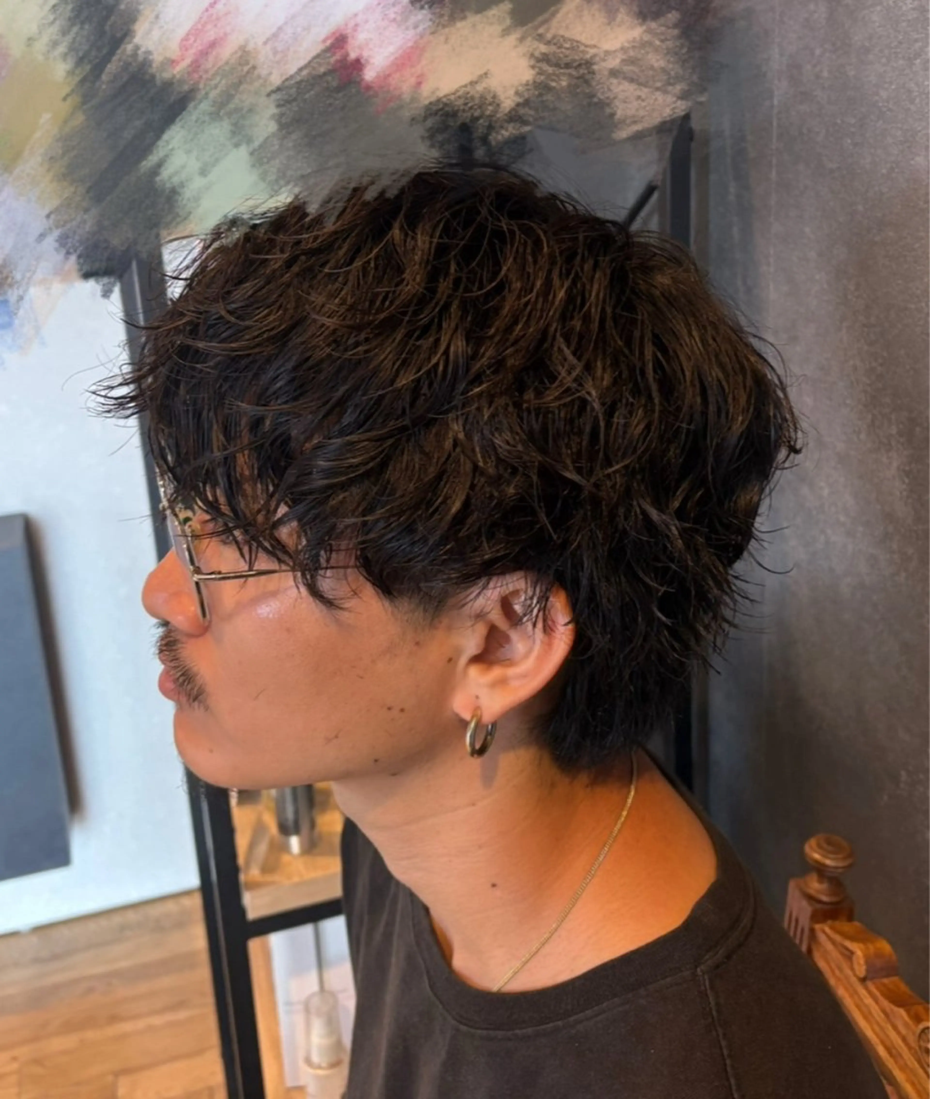 【🌟人気Ｎｏ.1🌟30秒でセット完了！】期間限定価格メンズカット➕パーマ➕補修トリートメント➕眉毛ワックス脱毛の写真