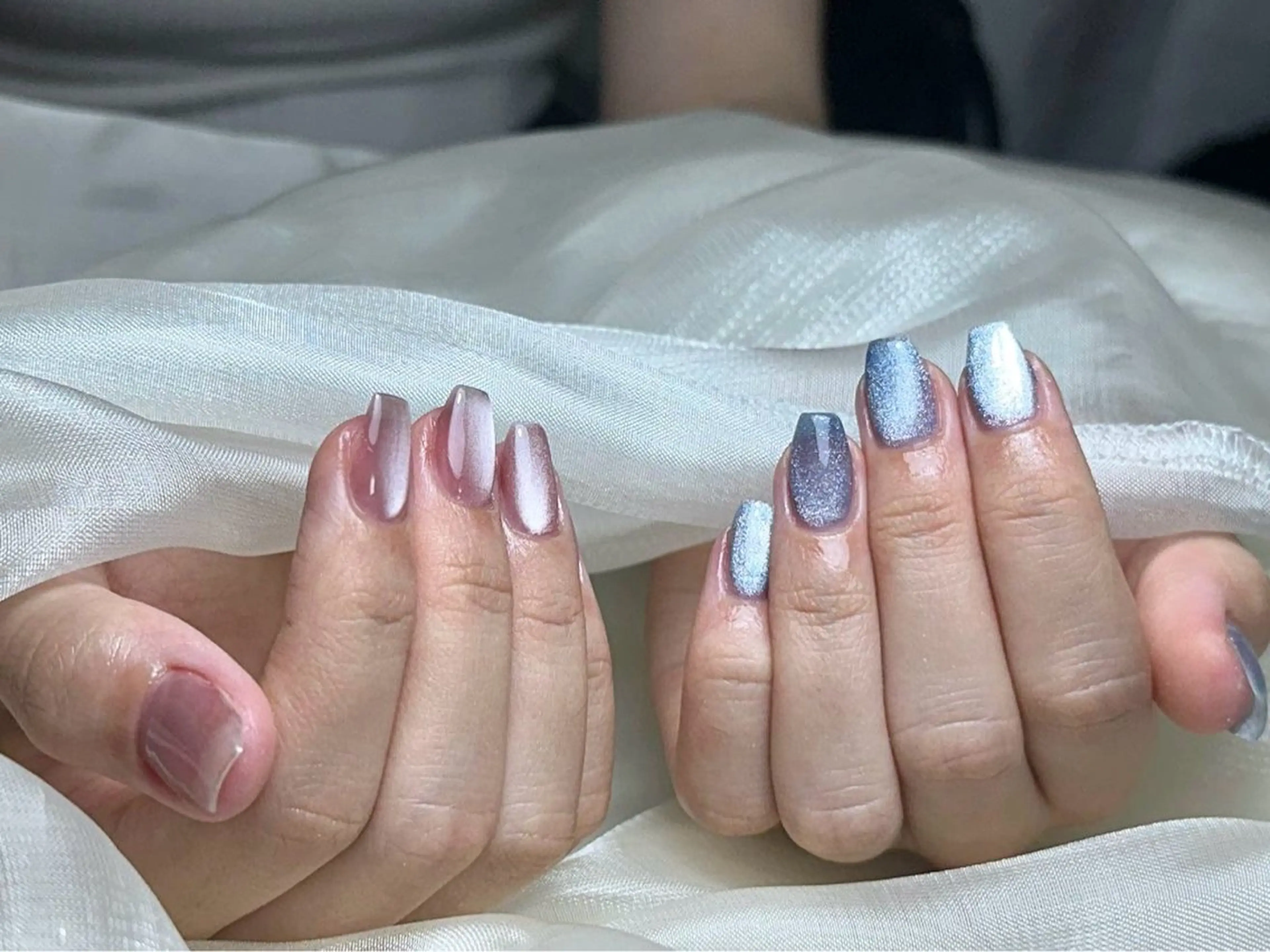 ネイル マグネットネイル ハンドネイル ハンドケア 💕ドリーミー ネイル💕のネイルデザイン
