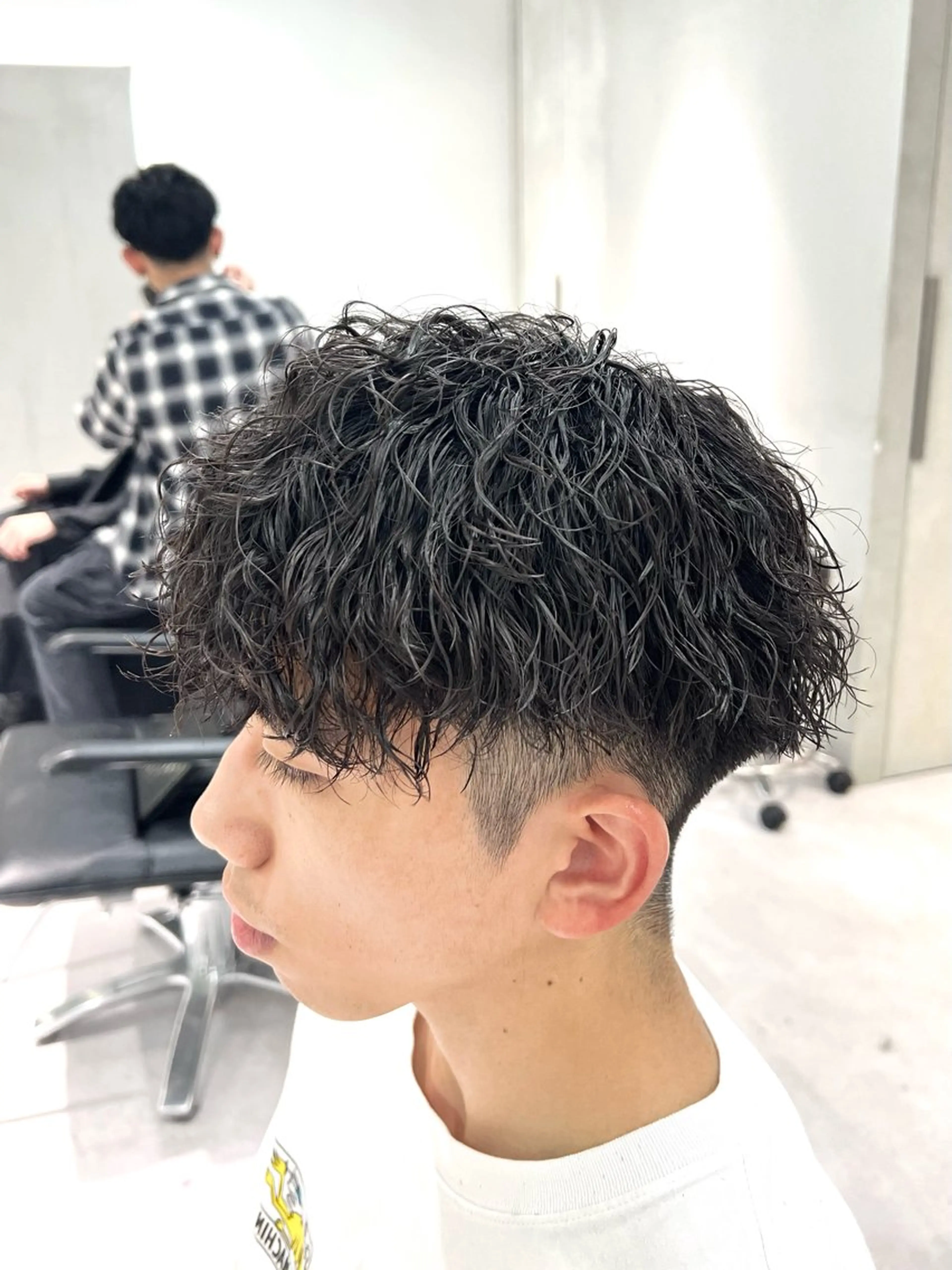 パーマ メンズ カット パーマ トリートメント メンズ/ショートボブ 矢吹俊大郎のヘアスタイル