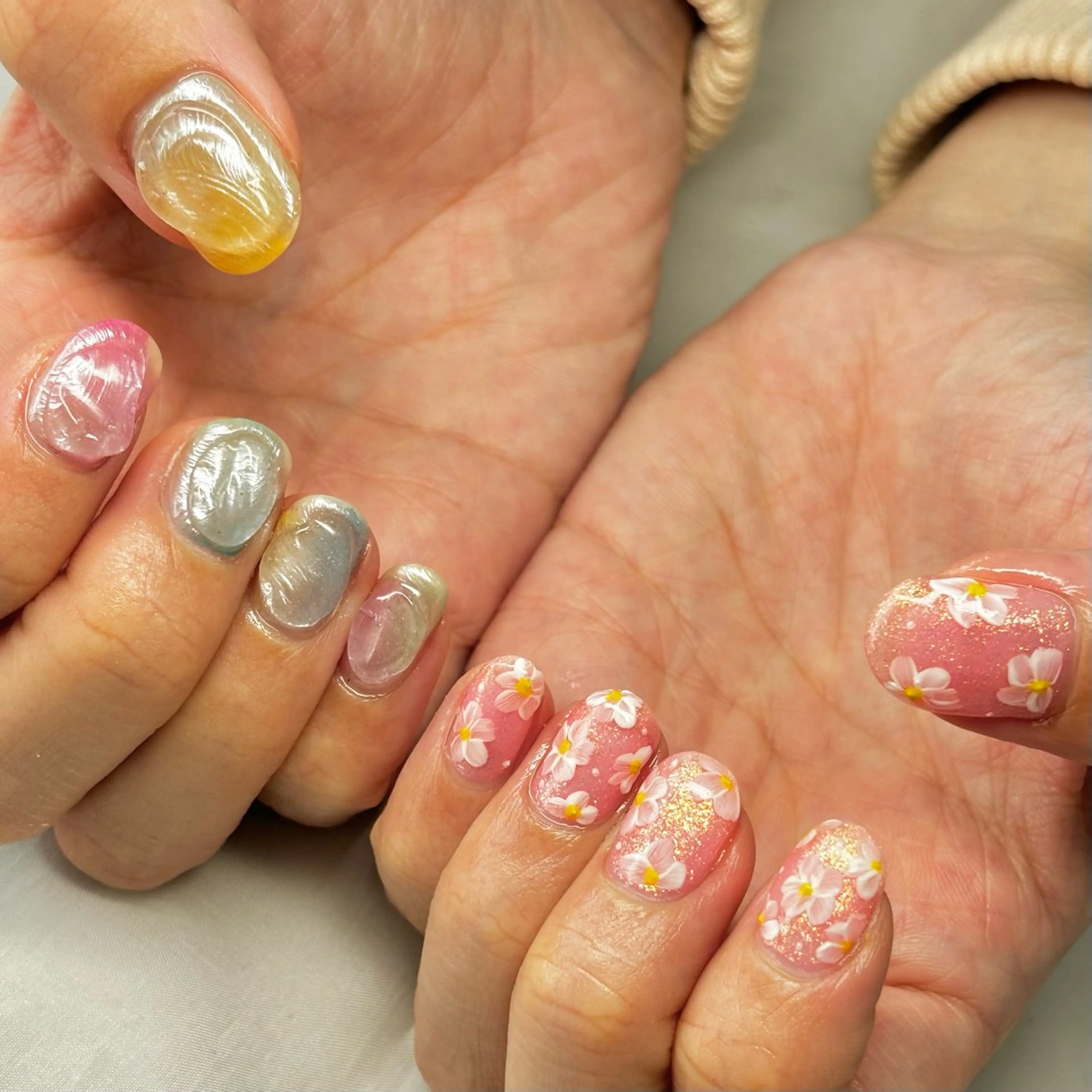 メンズ ネイル 春ネイル ハンドネイル ハンドケア nail&eye Aoのマツエク・マツパデザイン