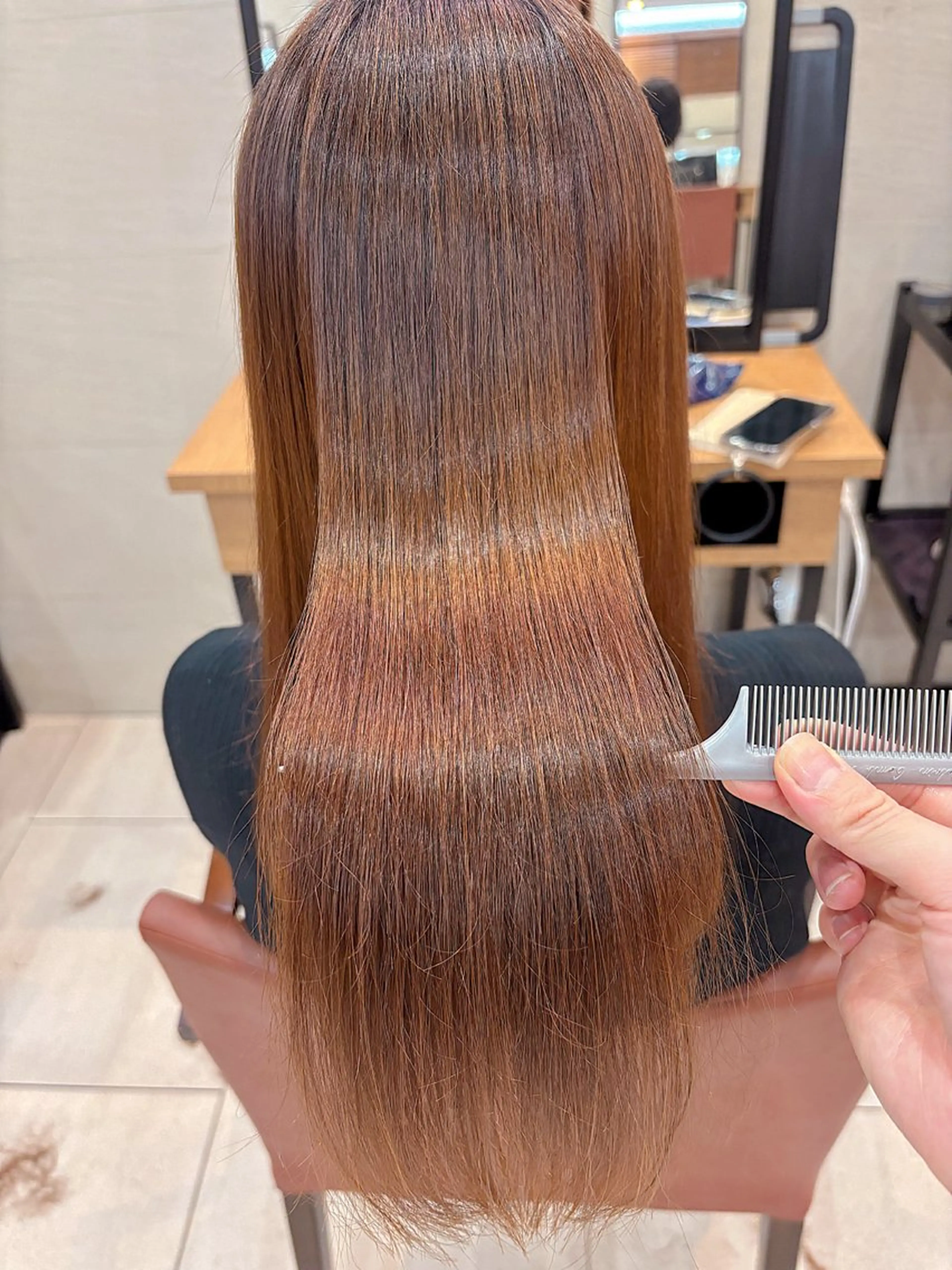 ロング 縮毛矯正 カット 縮毛矯正 トリートメント はじめてパーマ/ 親しみやすさ/さくらのヘアスタイル