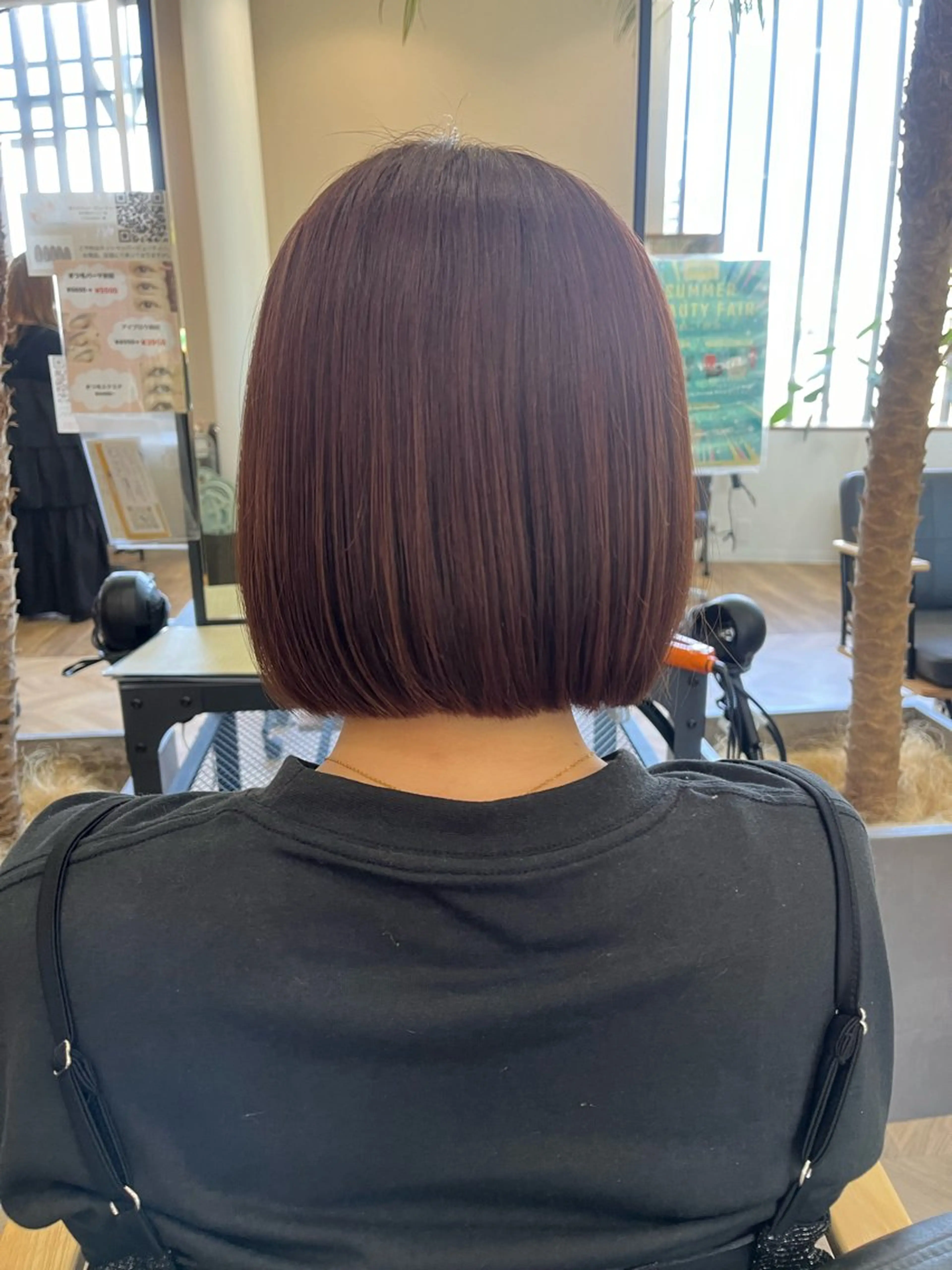 カラー ブラウンカラー ピンクカラー 中島 姫翠のヘアスタイル