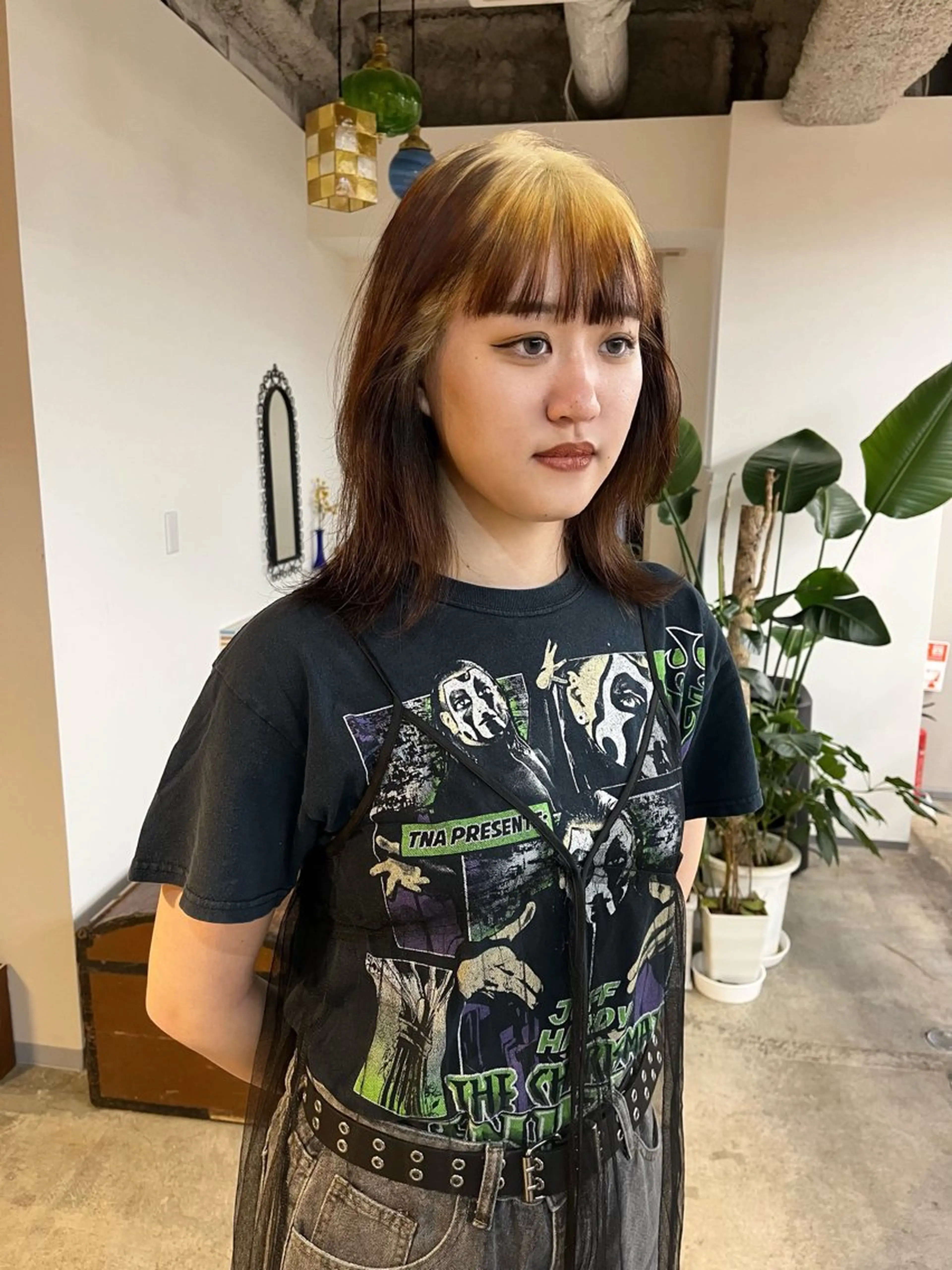 ミディアム カラー ブリーチ カット ヘアカラー トリートメント 🩷ハイトーン透明感 レイヤー🩷ユリカのヘアスタイル