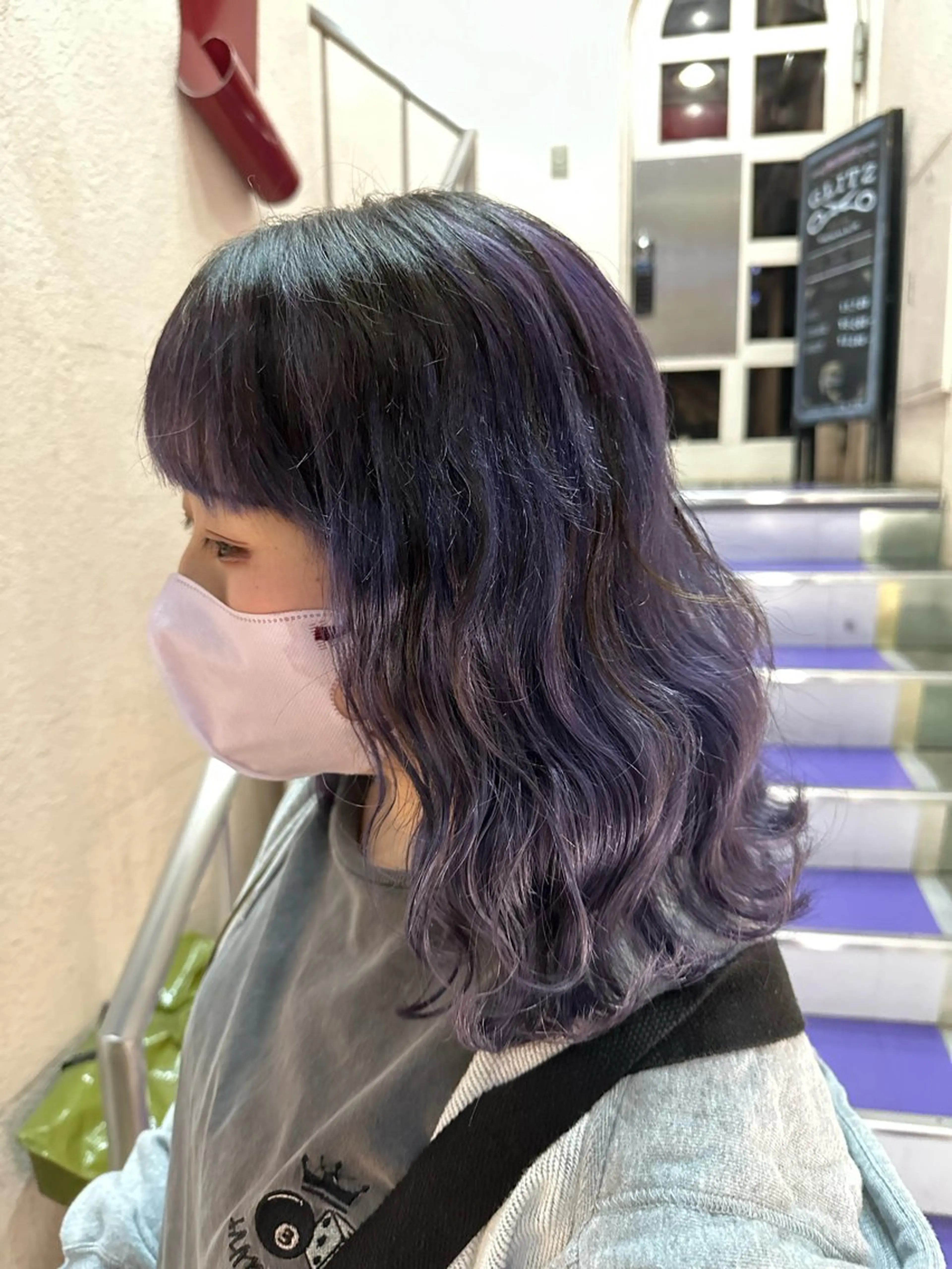 カラー カット ヘアカラー トリートメント カット/ピンク/ ラベンダー/長谷恵花のヘアスタイル