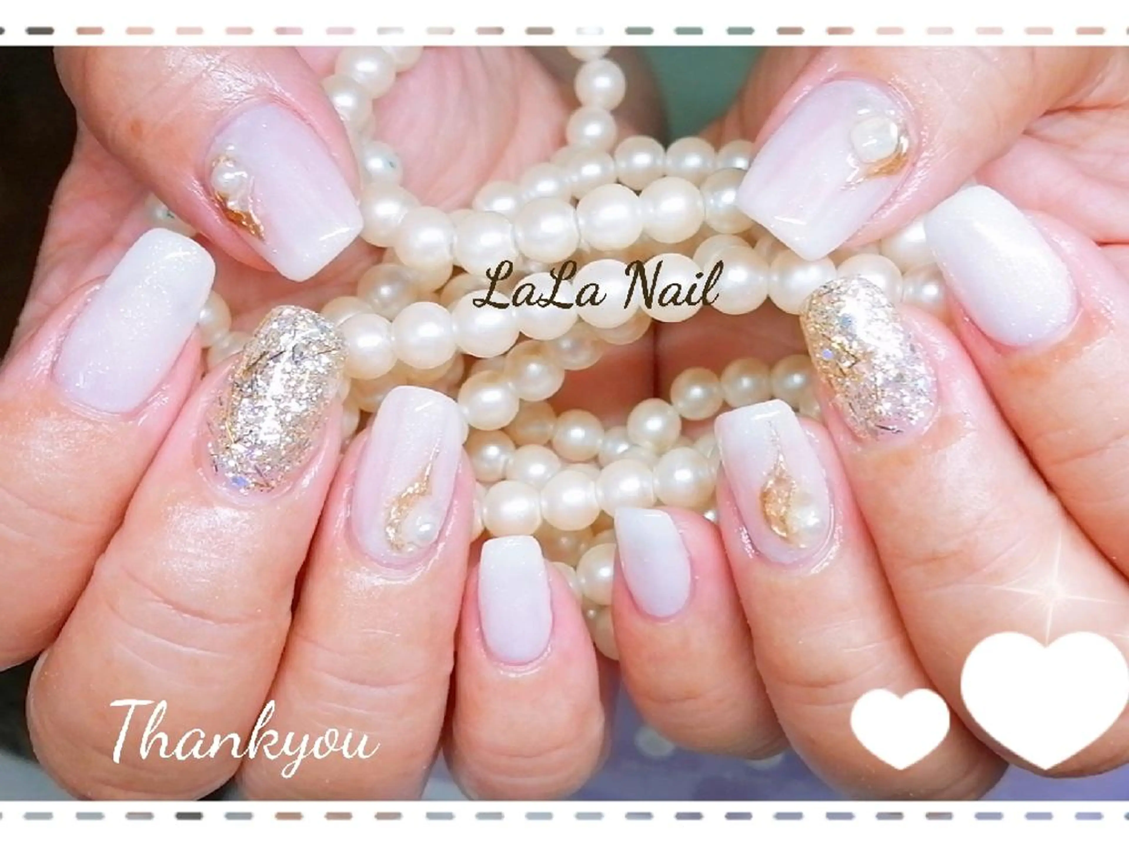 ネイル アートネイル ジェルネイル ミラーネイル 夏ネイル LaLa Nail所属・LaLa Nailのネイルデザイン