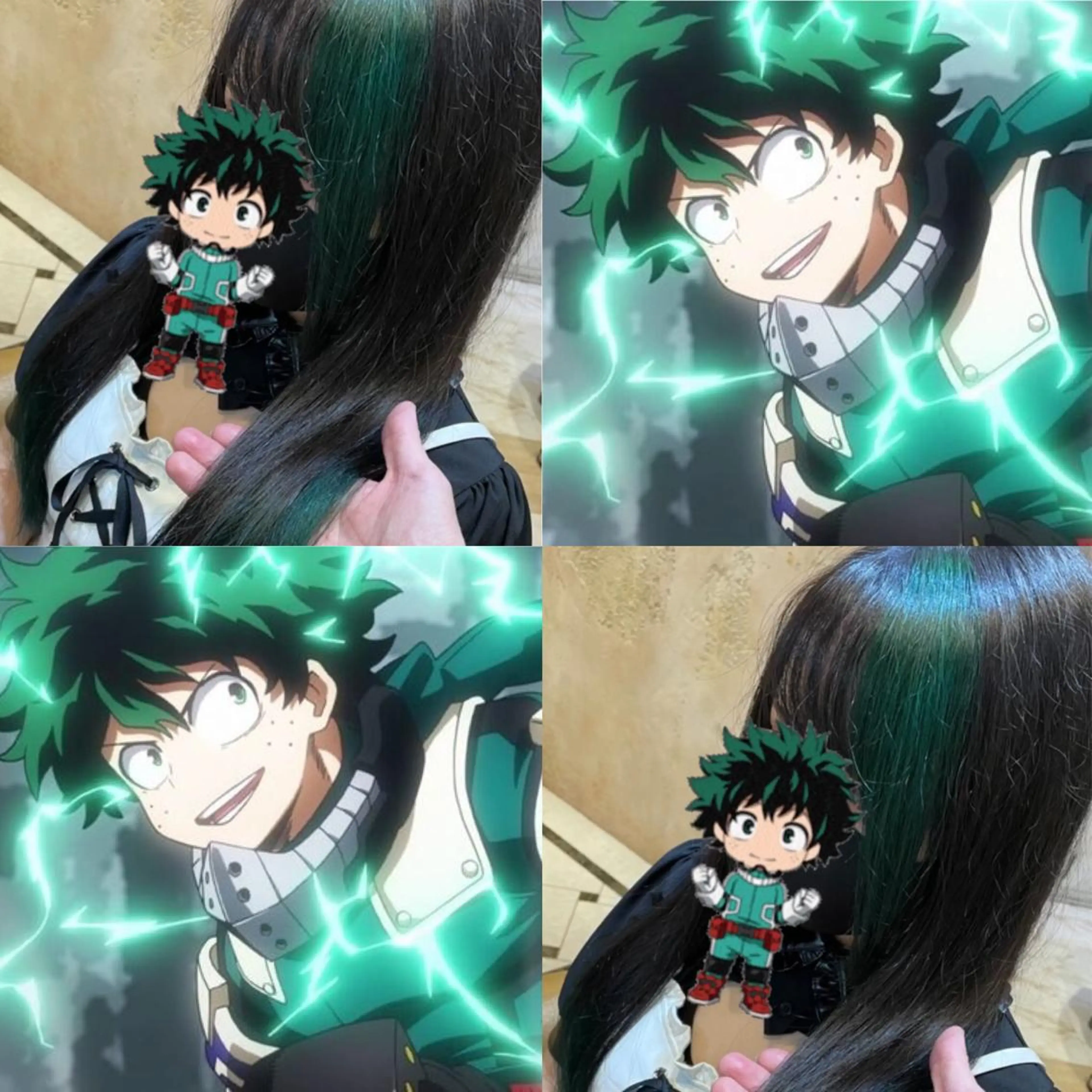 ミディアム ヘアカラー トリートメント ブリーチなしダブル カラー縮毛矯正　下野のヘアスタイル