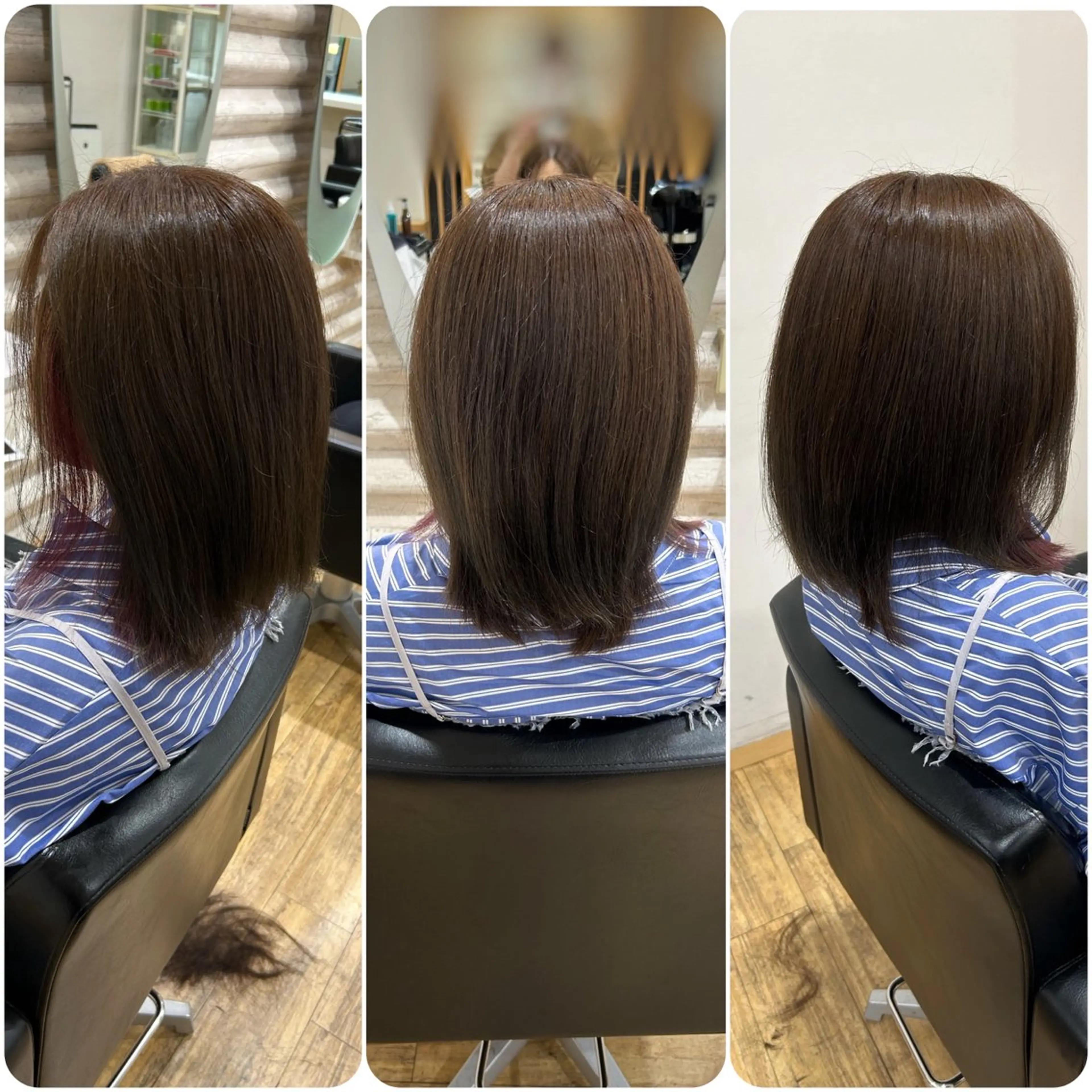 ミディアム カラー 髪質改善 ヘアカラー トリートメント 艶の専門店/髪質改善 ×酸熱カラー/KONのヘアスタイル