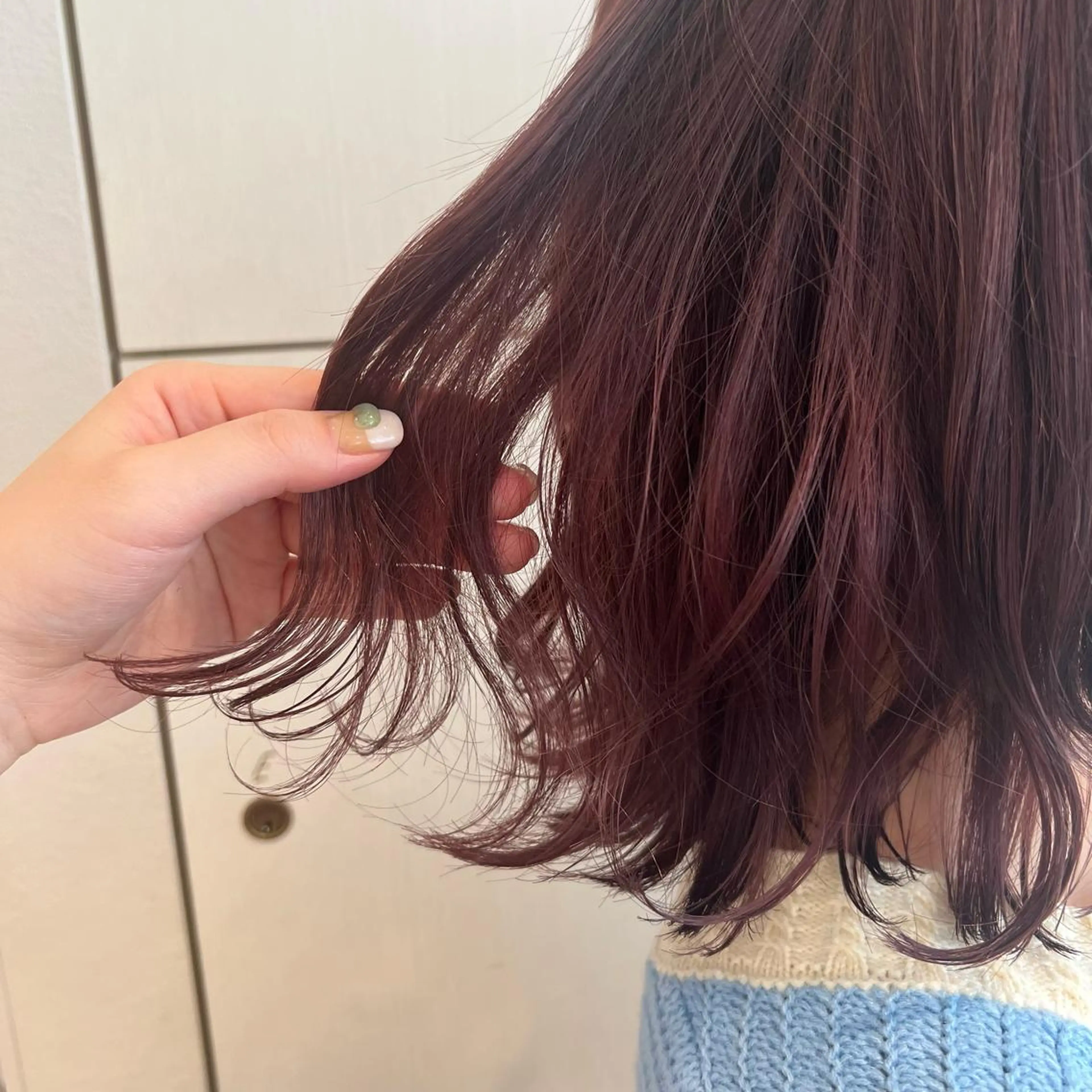 ミディアム カラー ピンクカラー ヘアカラー SALOWIN川崎WEST店所属・🌷川崎/アレンジ/ 暖色ボブ/コトネ🌷のヘアスタイル