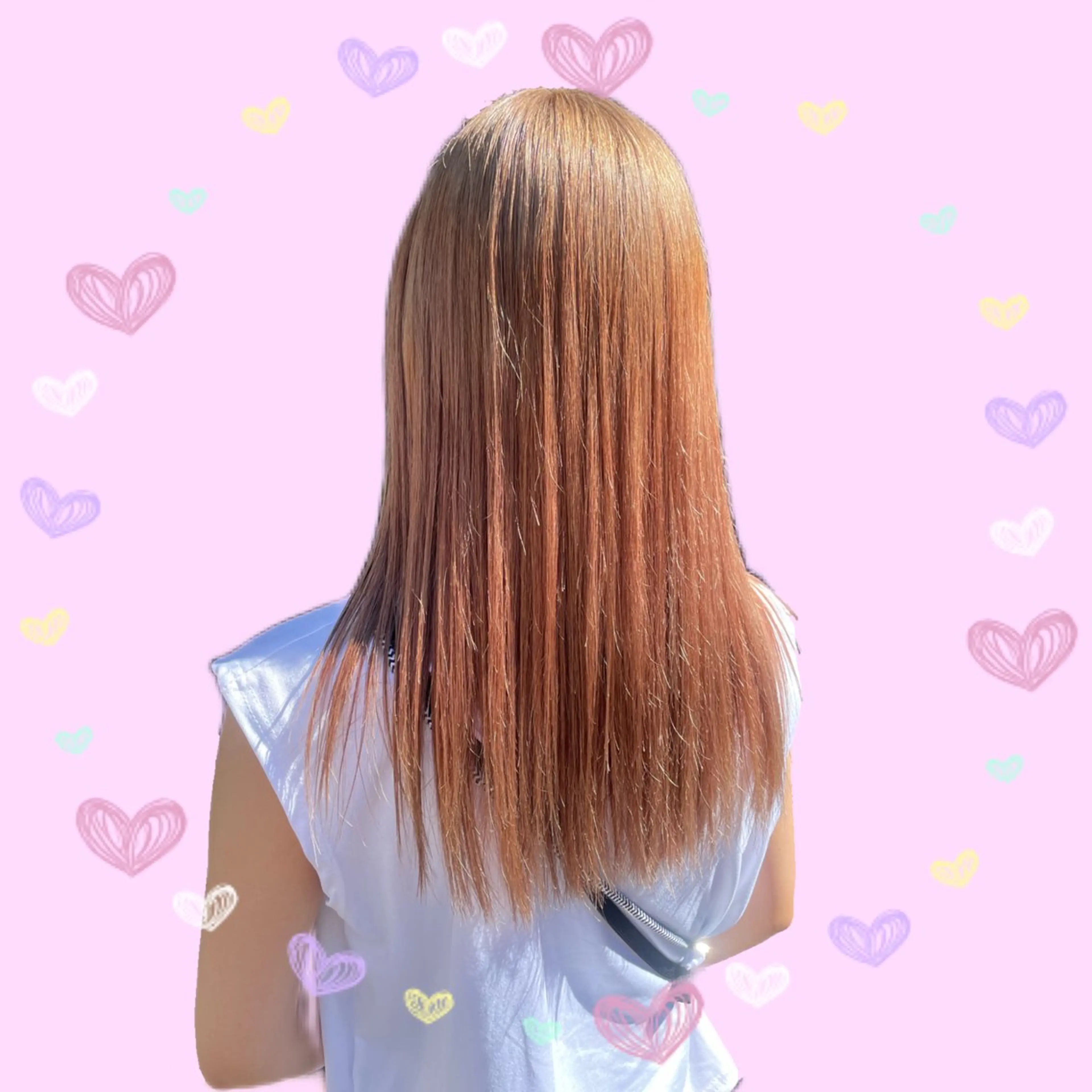 ロング カラー ヘアアレンジ ヘアカラー 🦄ブリーチ💜エク ステ💜MIU🦄のヘアスタイル