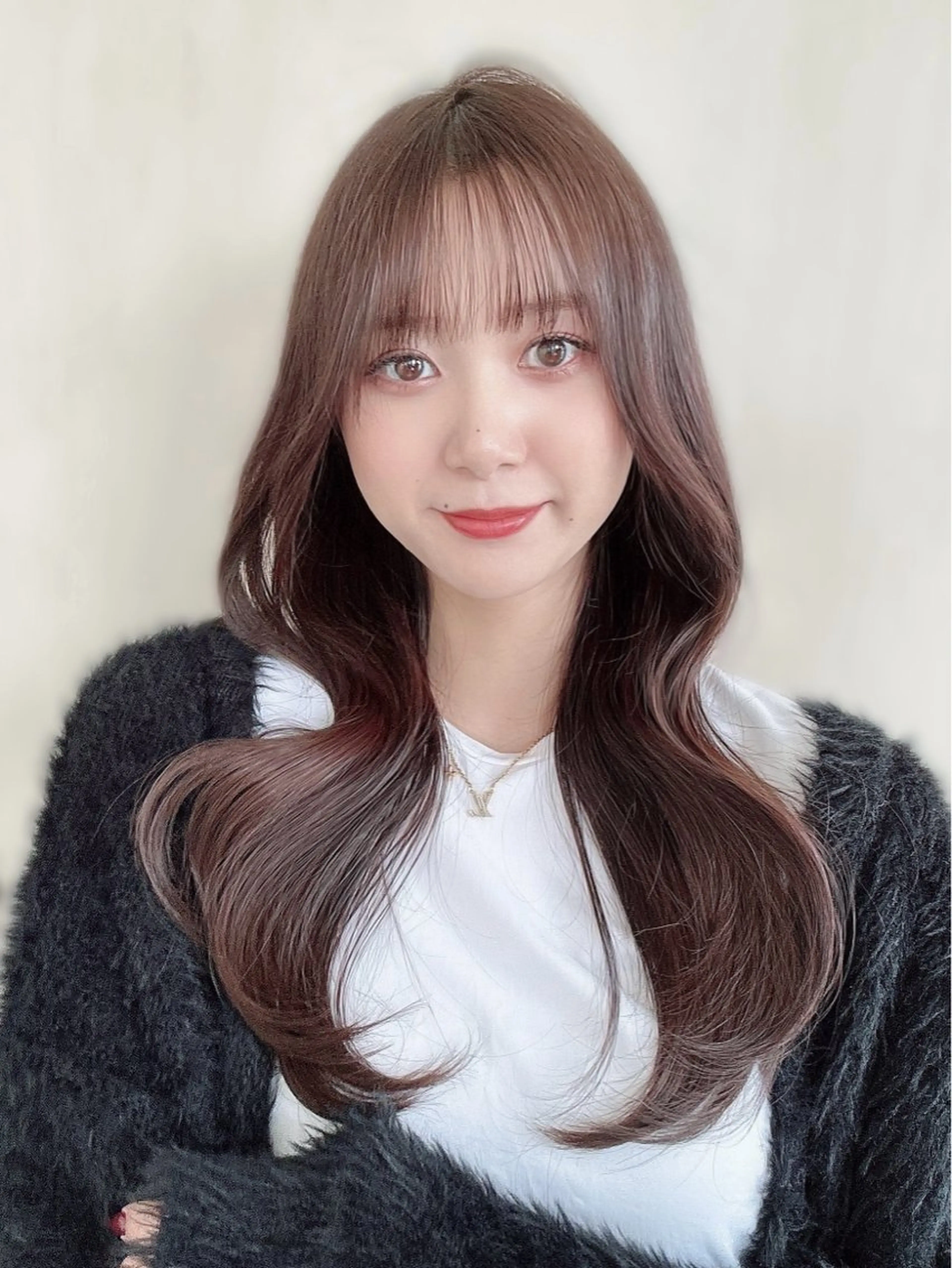 セミロング カラー カット ヘアカラー トリートメント 新宿✨レイヤーカット 韓国ヘア/坂本亜裟海のヘアスタイル