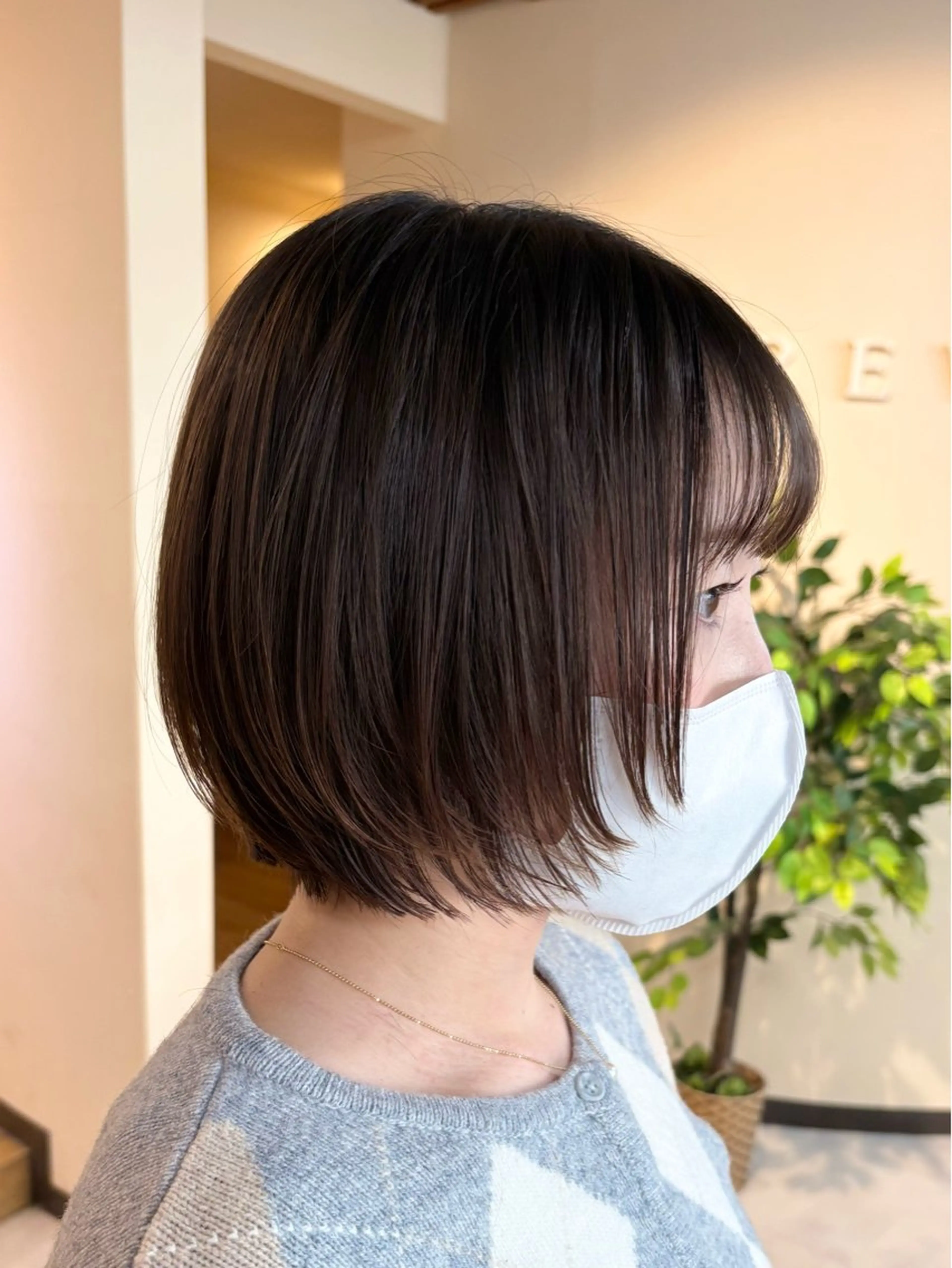 ショート ボブレイヤー ボブ レイヤーカット 宮本 いぶきのヘアスタイル
