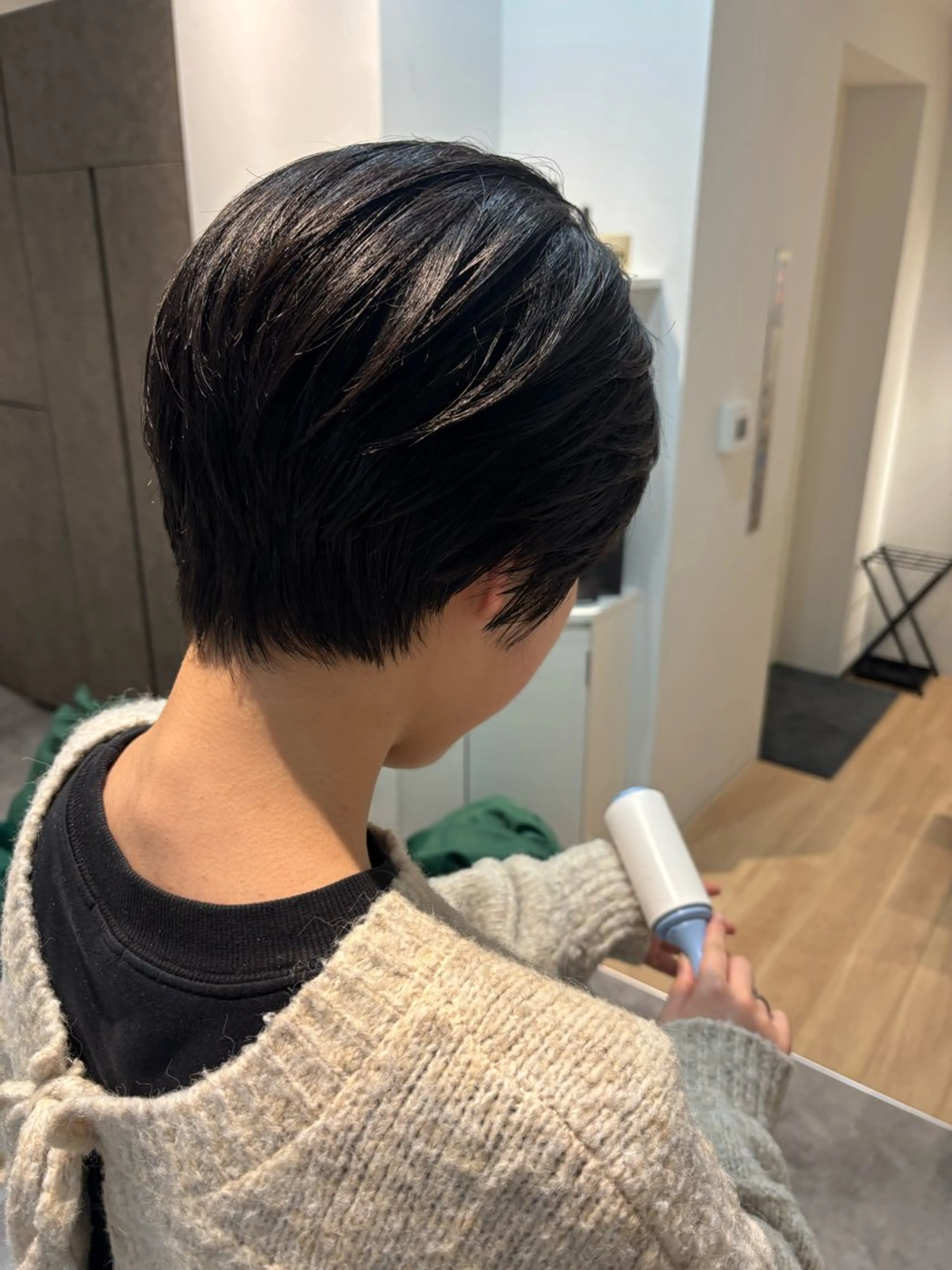 ショート カラー パーマ ヘアアレンジ マエダ アズミ🌱のヘアスタイル