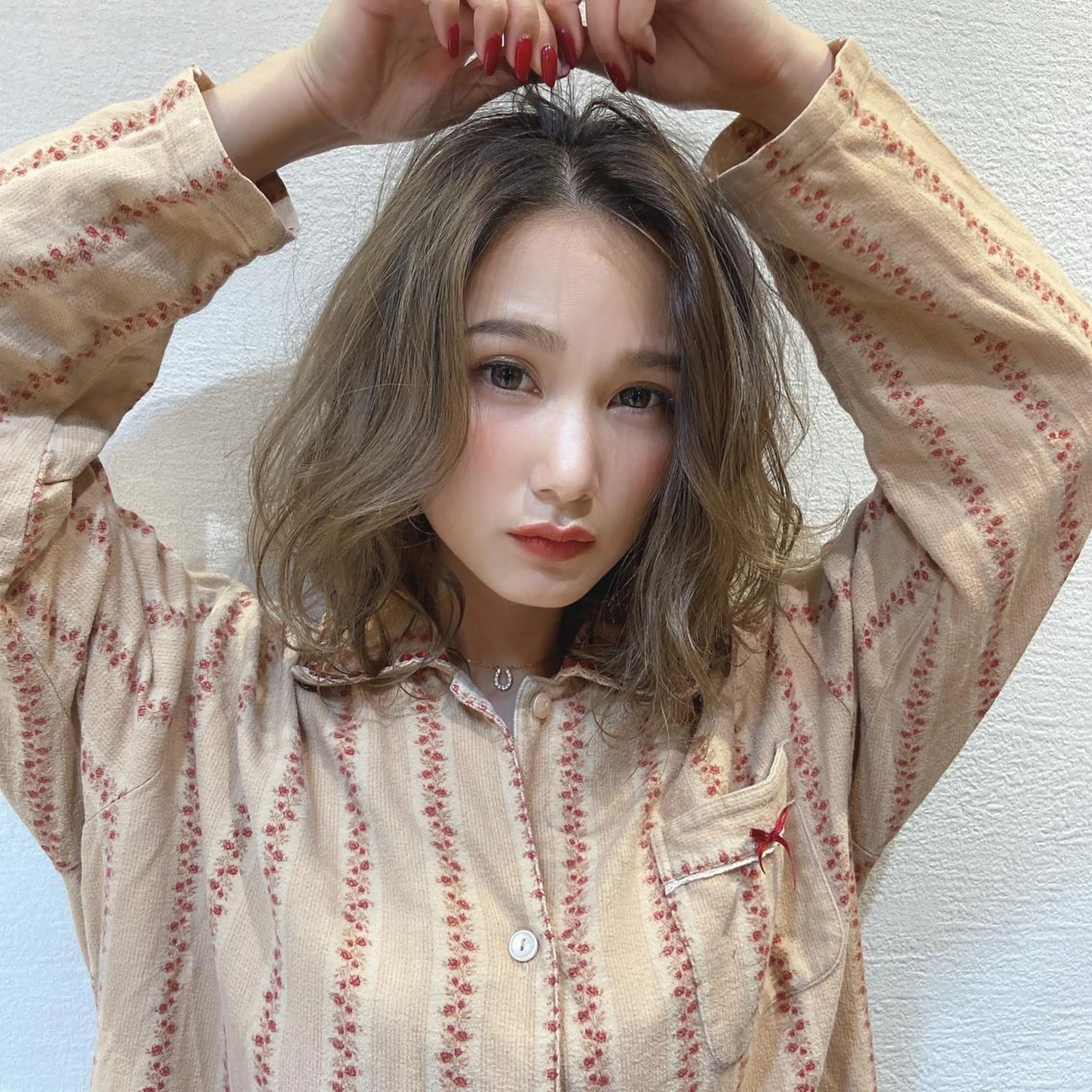 セミロング メンズ縮毛矯正 ニュアンスパーマのヘアスタイル