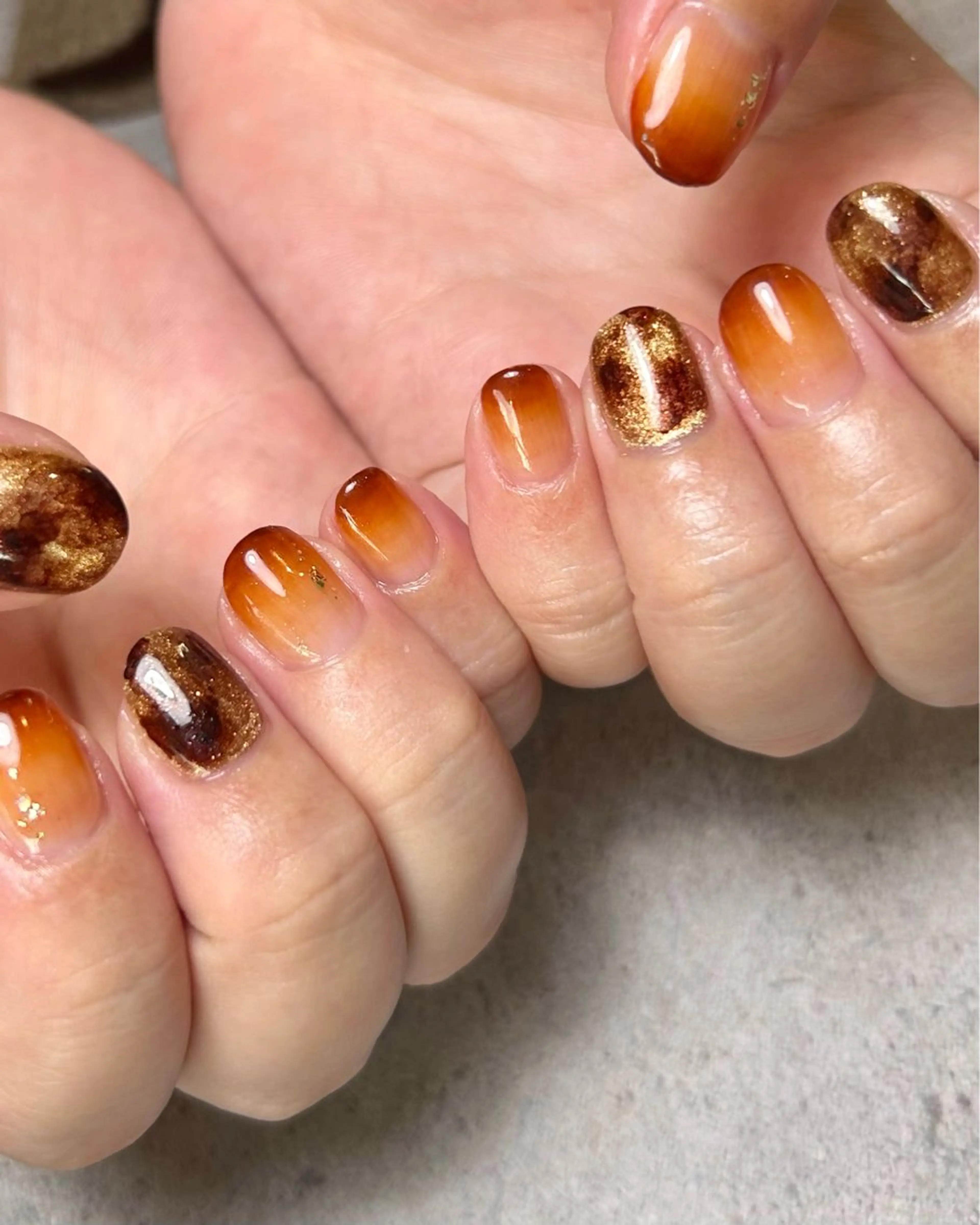 ネイル ラメ(グリッター) ハンドネイル Reflection marikoのネイルデザイン