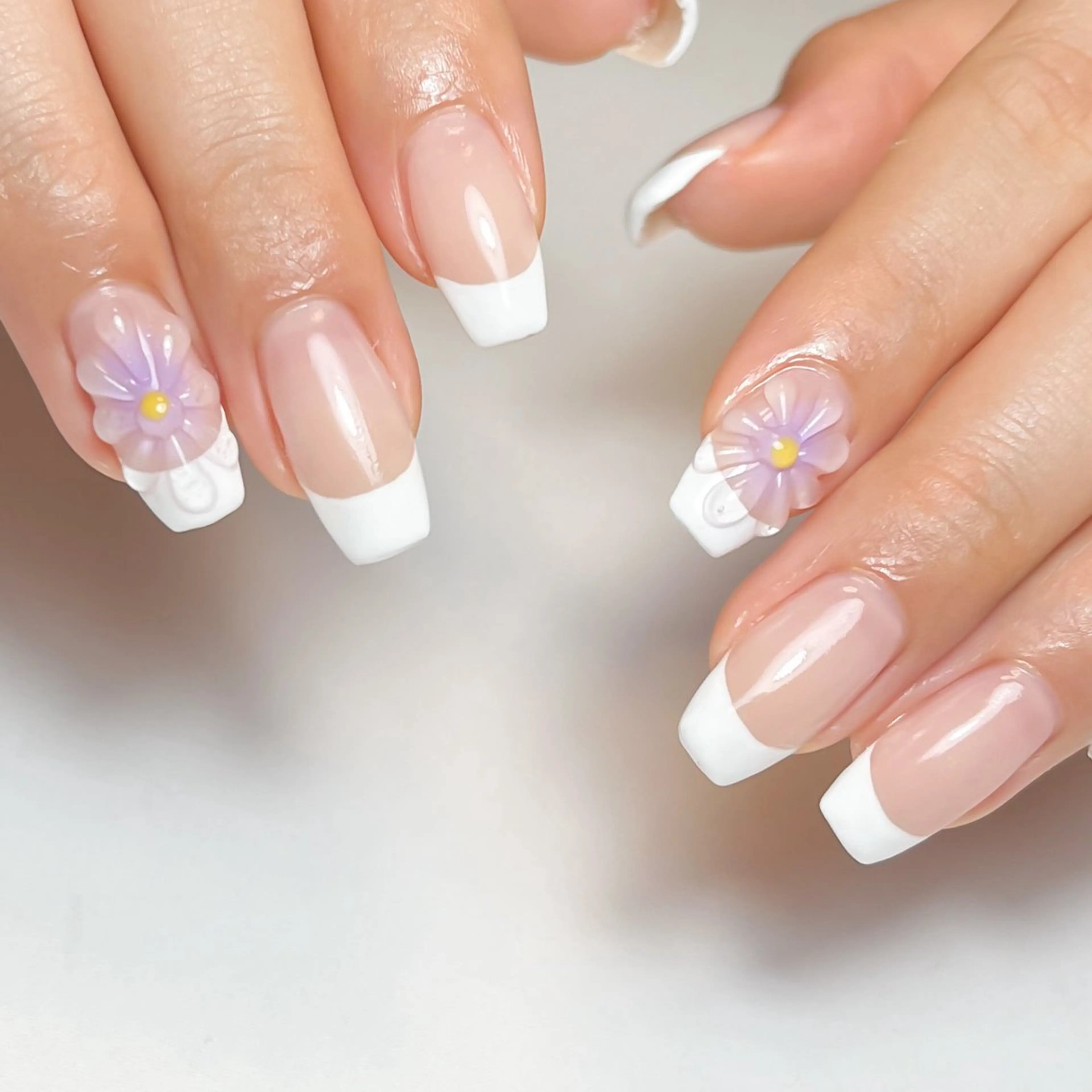 ネイル アートネイル チークネイル フラワーネイル ぷっくりネイル ハンドネイル private acottoのネイルデザイン