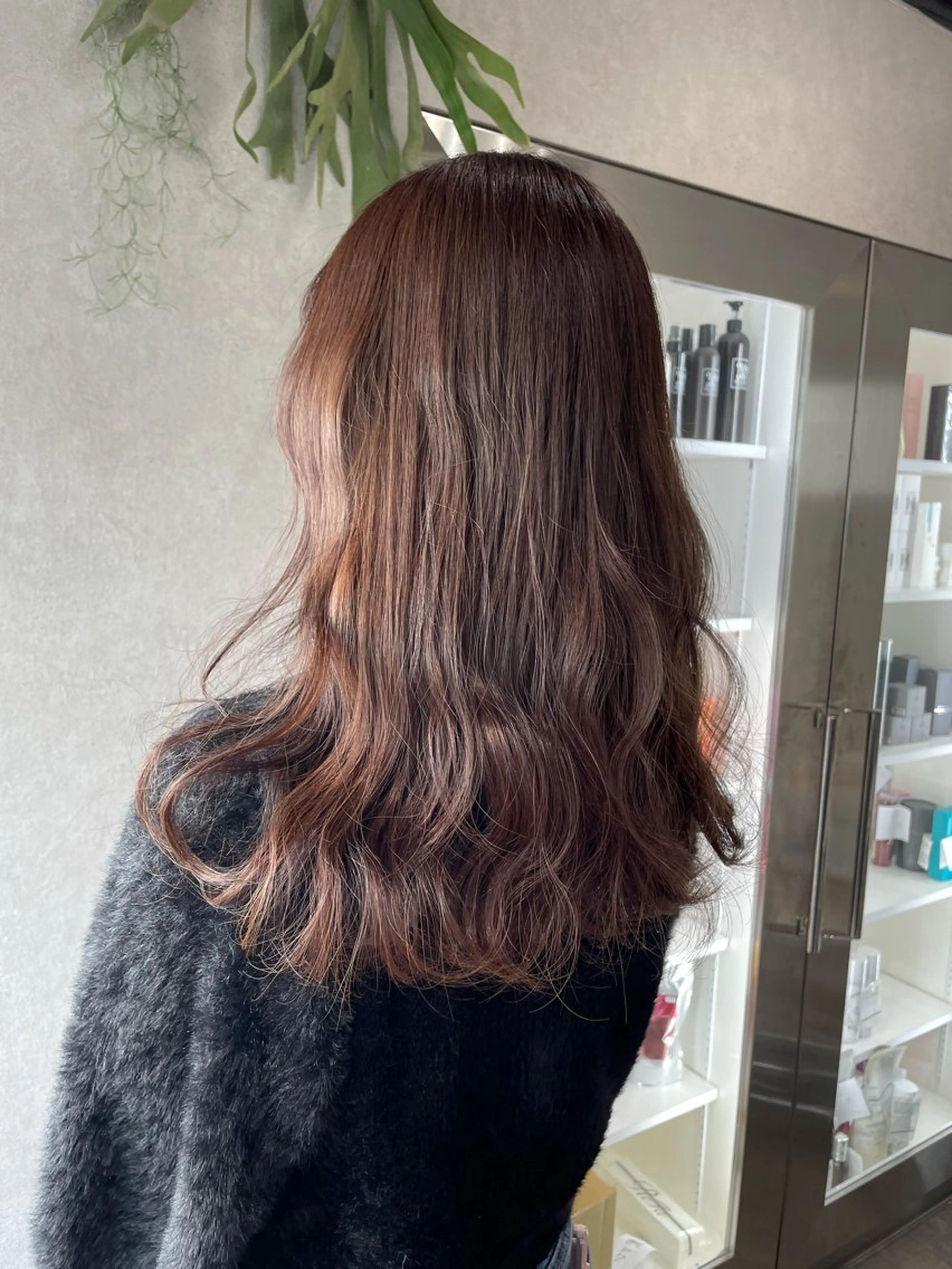 セミロング カラー トリートメント ヘアカラー ナチュラル透明感🌱 小山美樹子のヘアスタイル