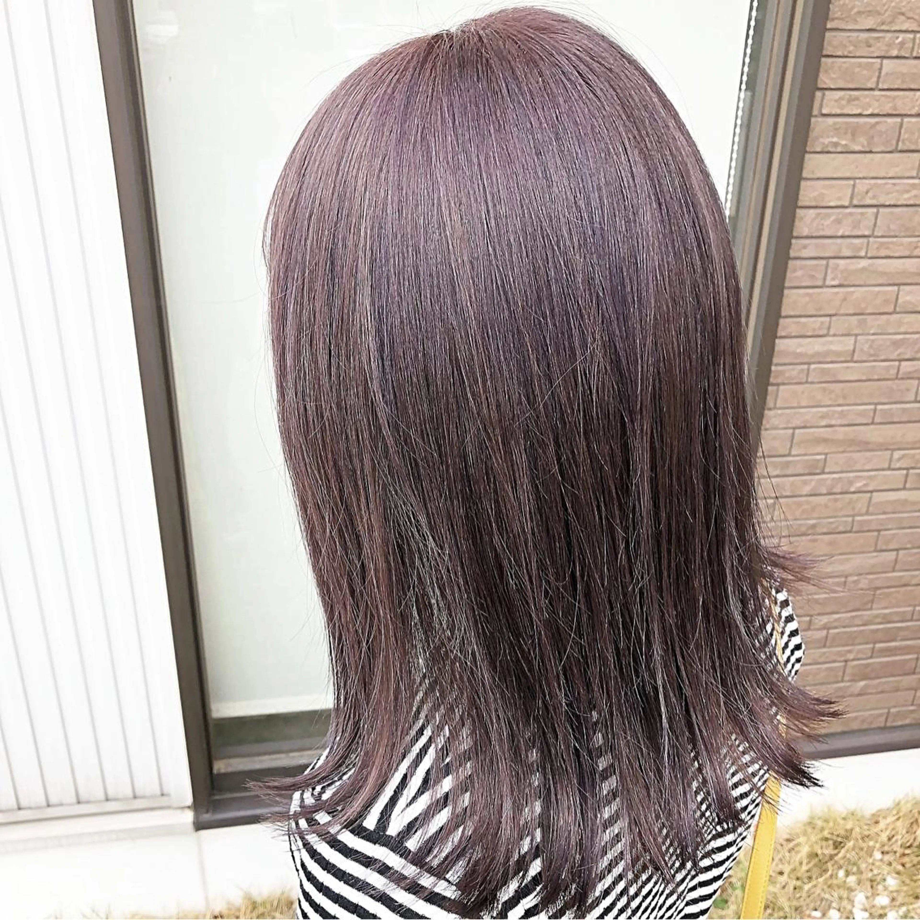 ミディアム カラー ブリーチ ヘアカラー トリートメント 名畑 裕貴のヘアスタイル