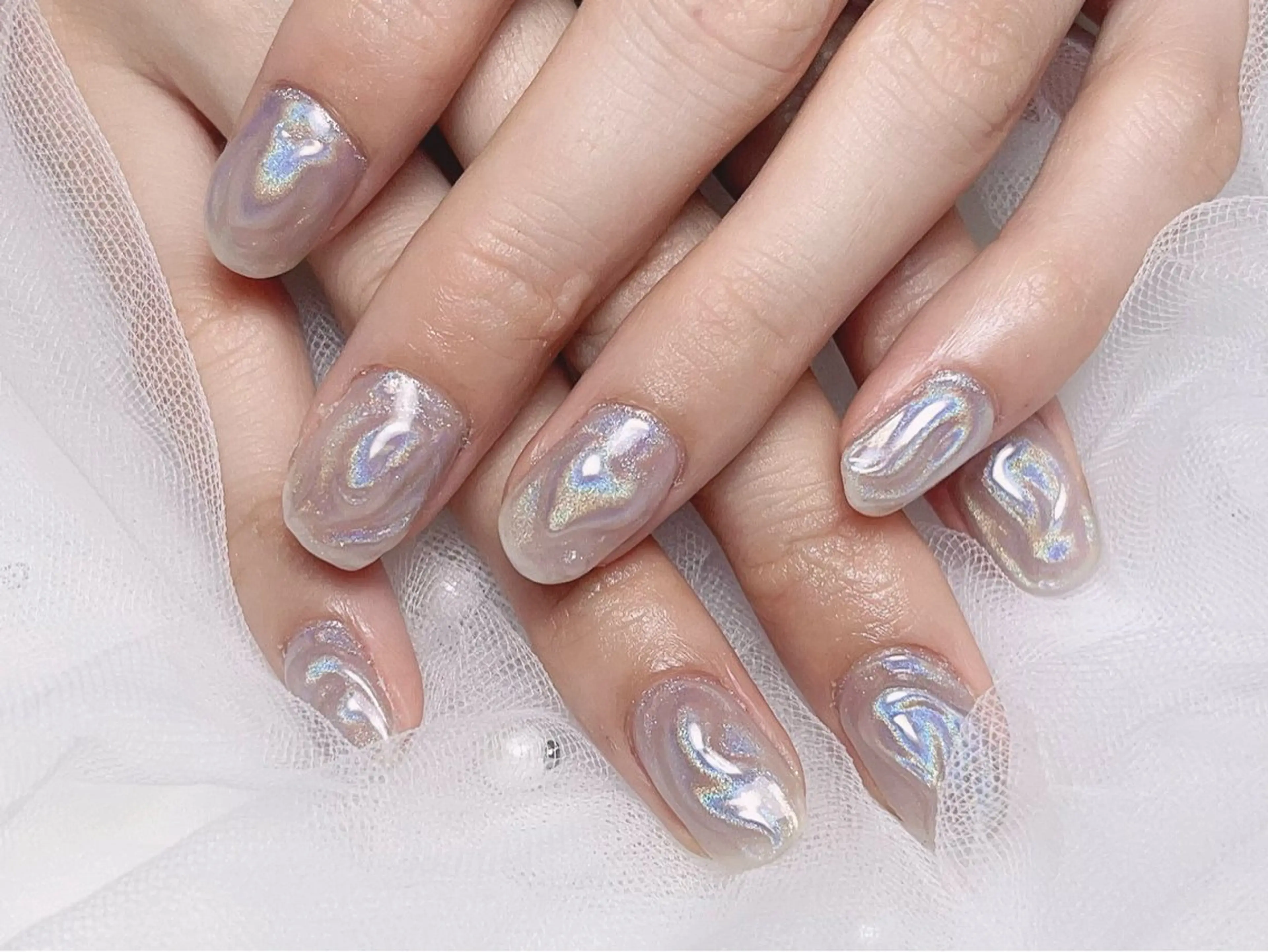 ネイル オーロラネイル Rs nail 新宿西口のネイルデザイン