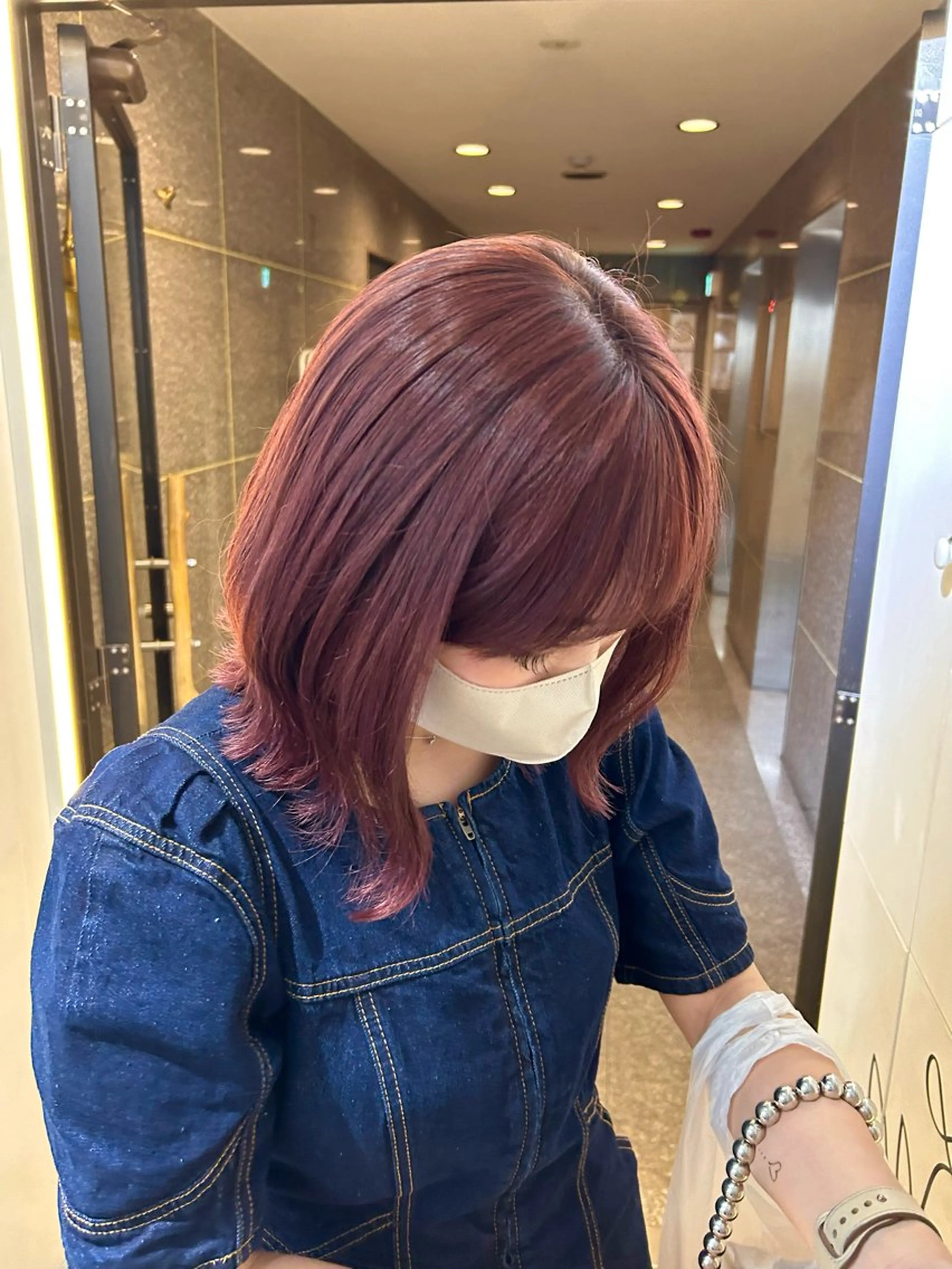ミディアム ヘアカラー fosta 女性専用サロン所属・moe🎀 梅田美容室のヘアスタイル