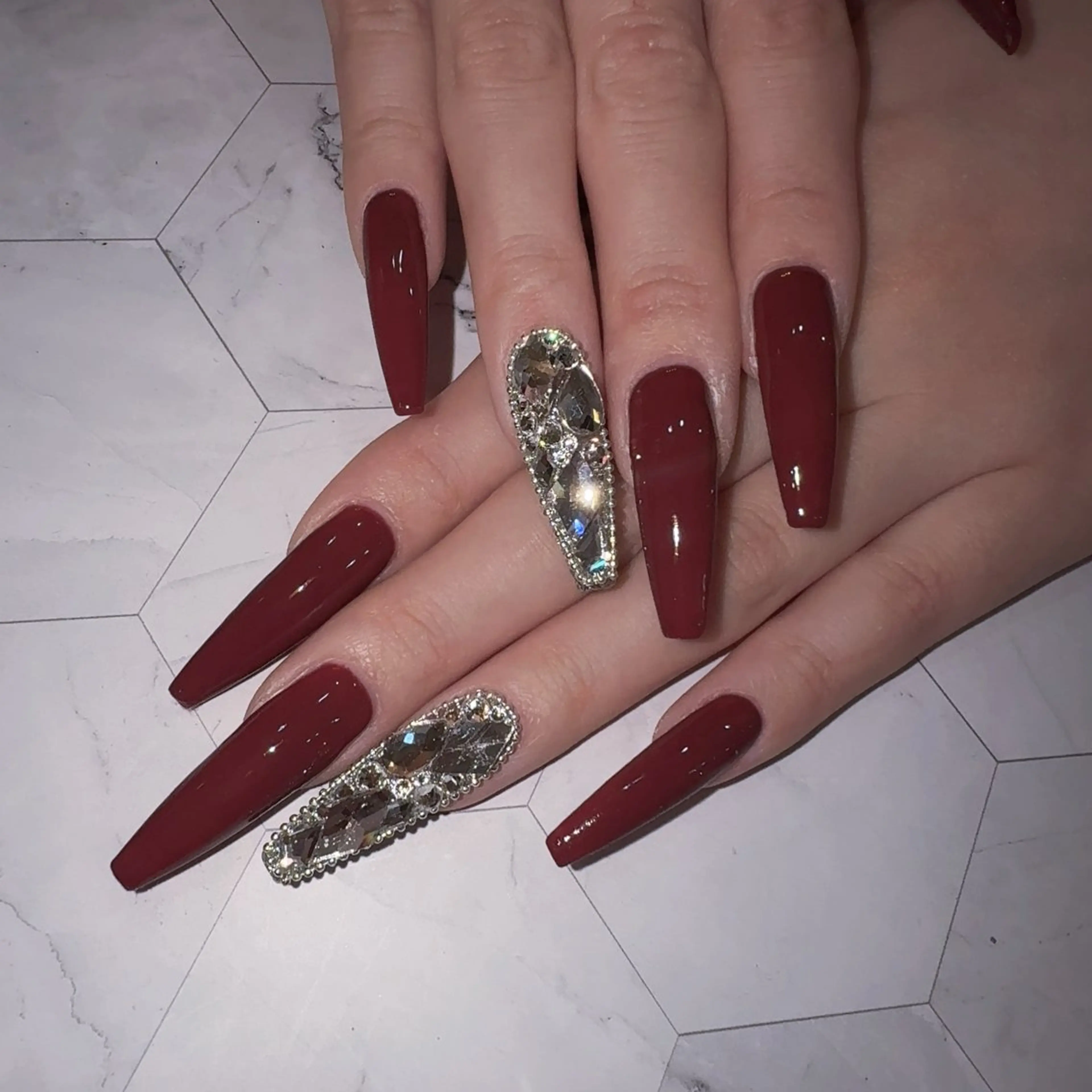 ネイル アートネイル オーロラネイル 長さ出し ジェルネイル キラキラネイル ハンドネイル HanaAoyama所属・HanaAoyama RINAのネイルデザイン