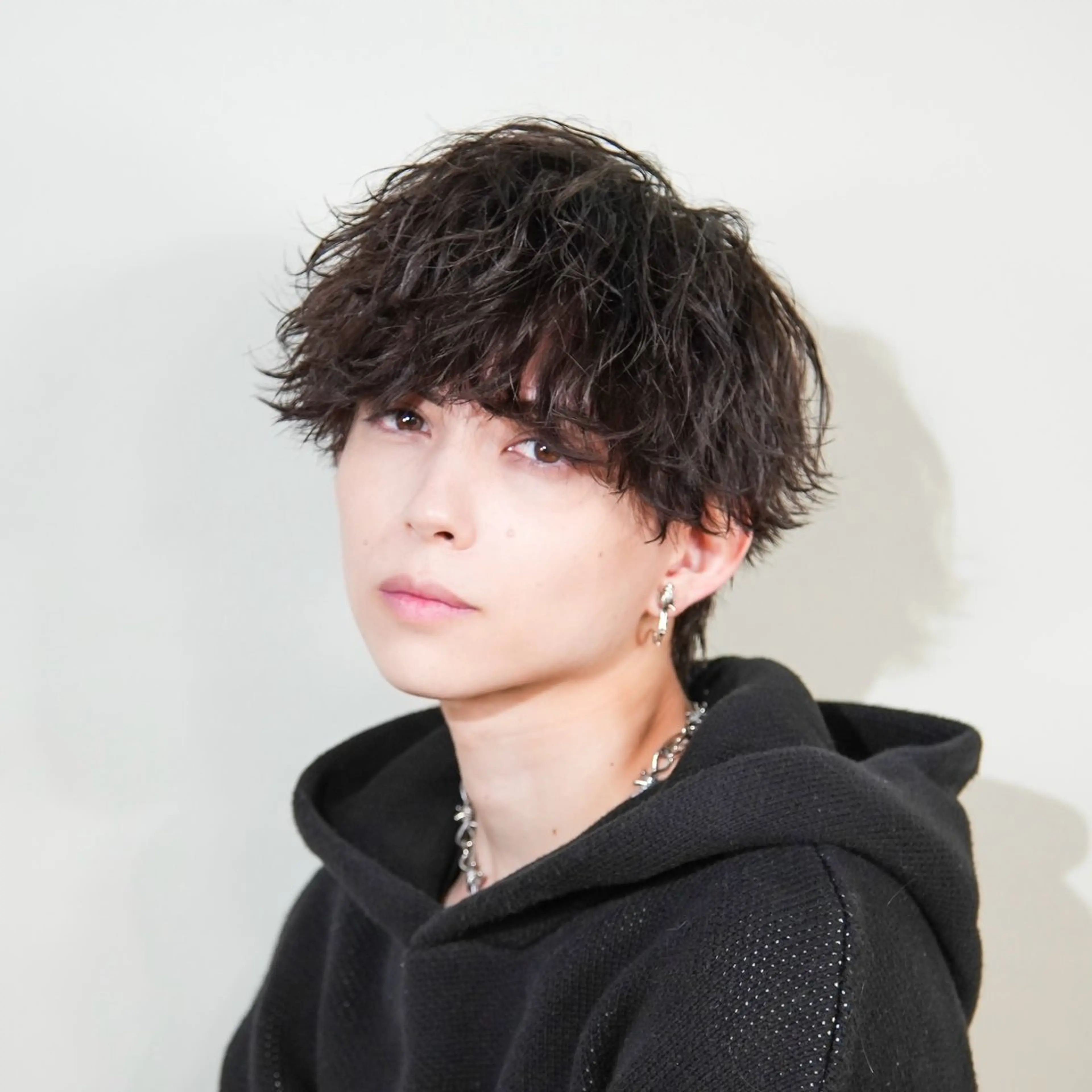 ミディアム カラー パーマ メンズ カット パーマ トリートメント シースルーマッシュ/ メンズ/KYOHEIのヘアスタイル