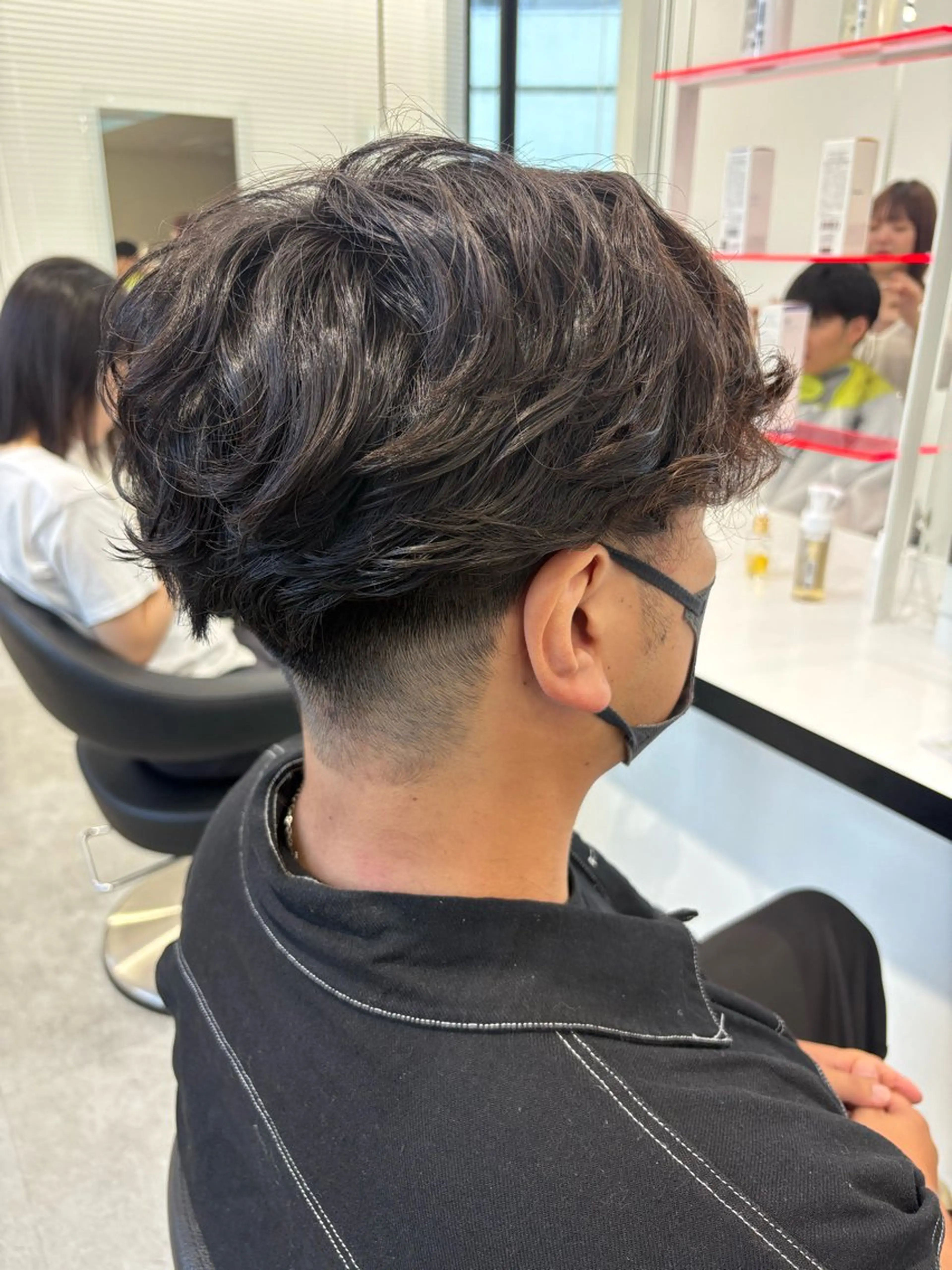 メンズ カット パーマ 韓国風艶カラー🪽 yuuna🪽🍨のヘアスタイル