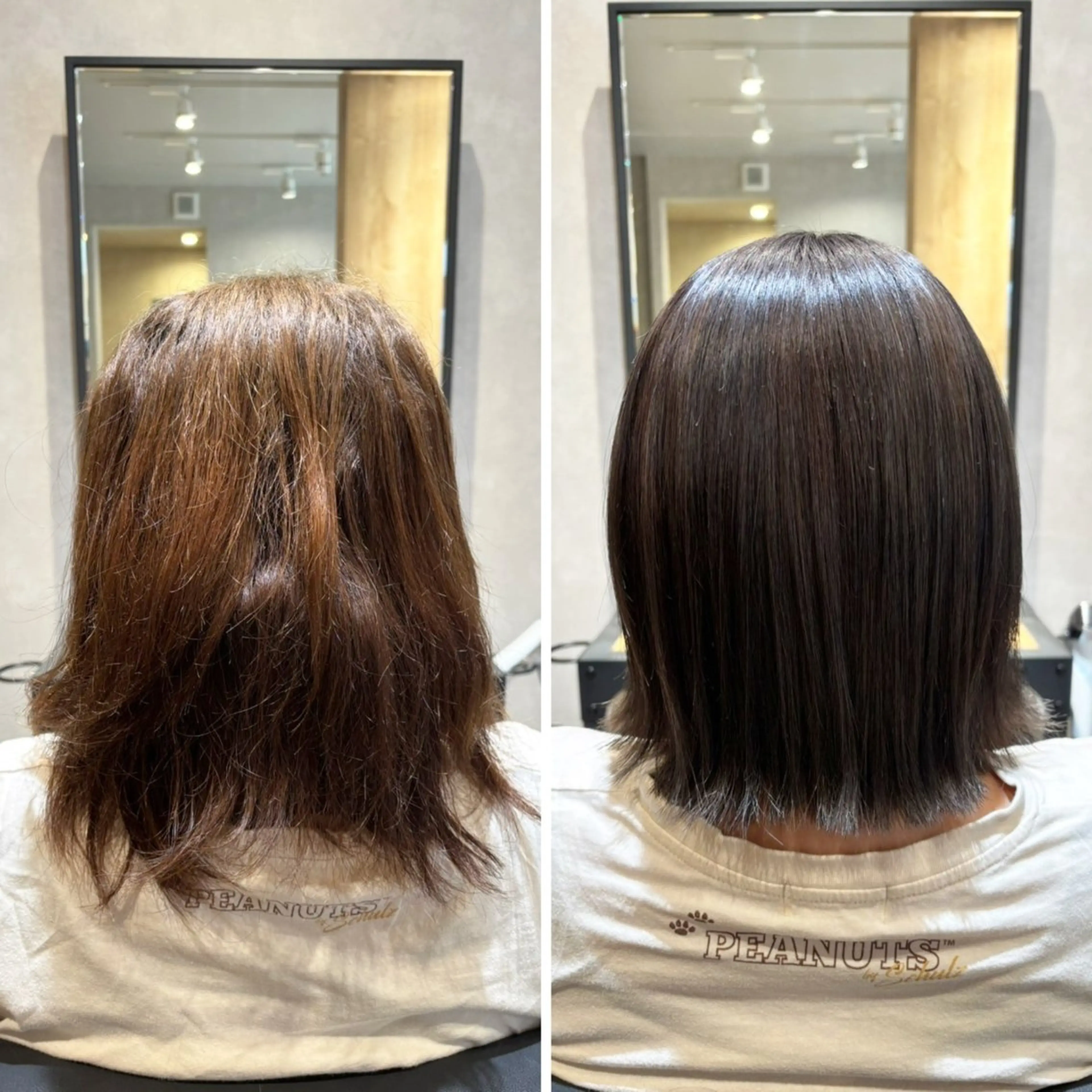 ミディアム 縮毛矯正 カット ヘアカラー 縮毛矯正 hair salon 【ao.】所属・髪質改善/縮毛矯正 /TATSUYAのヘアスタイル