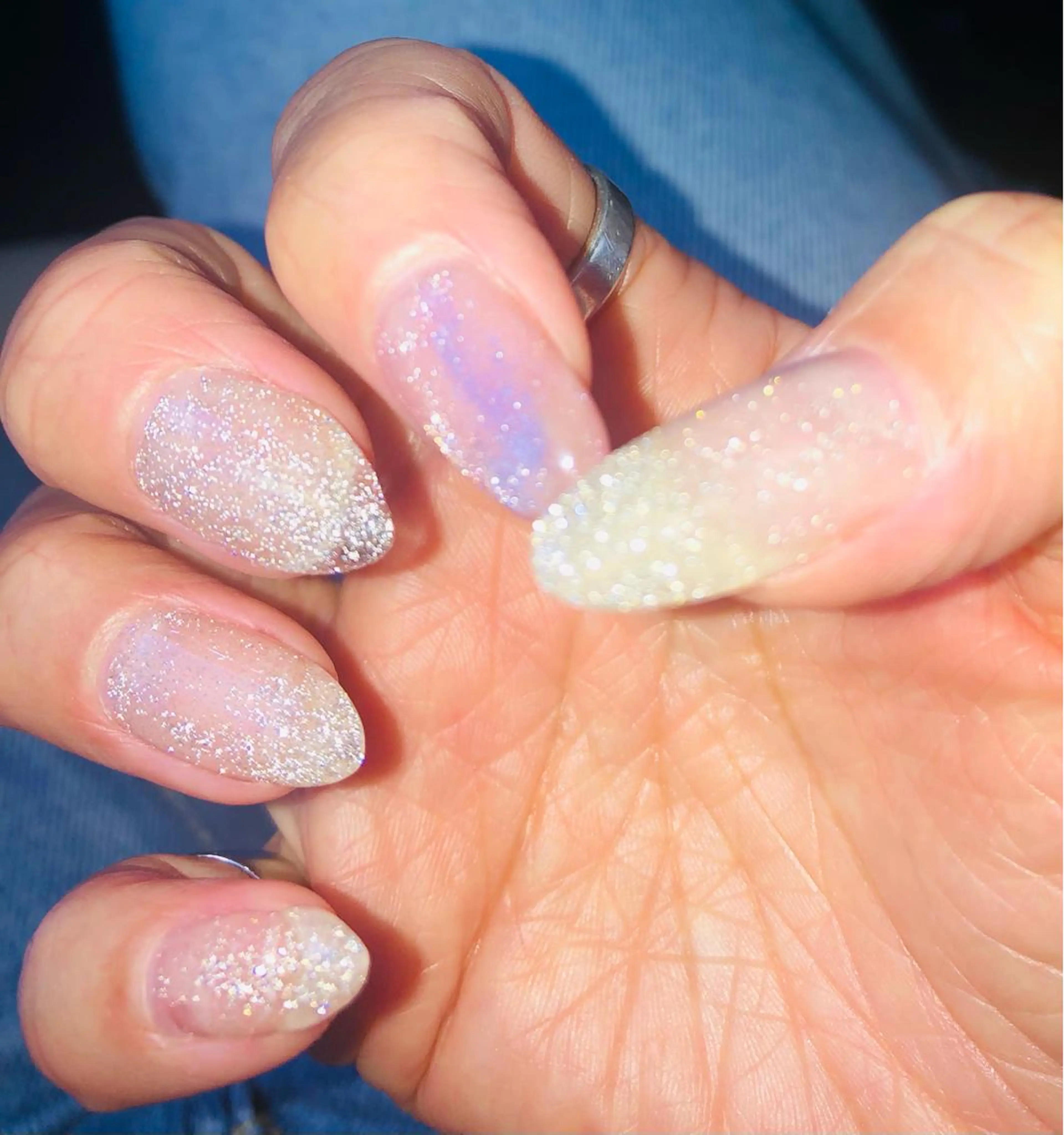 ネイル フラッシュネイル ジェルネイル キラキラネイル ラメ(グリッター) H3(エイチスリー)所属・H3 hitoのネイルデザイン